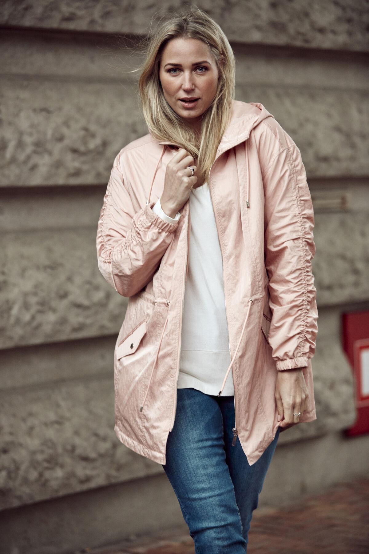 Parka met gerimpelde mouwen image number 4