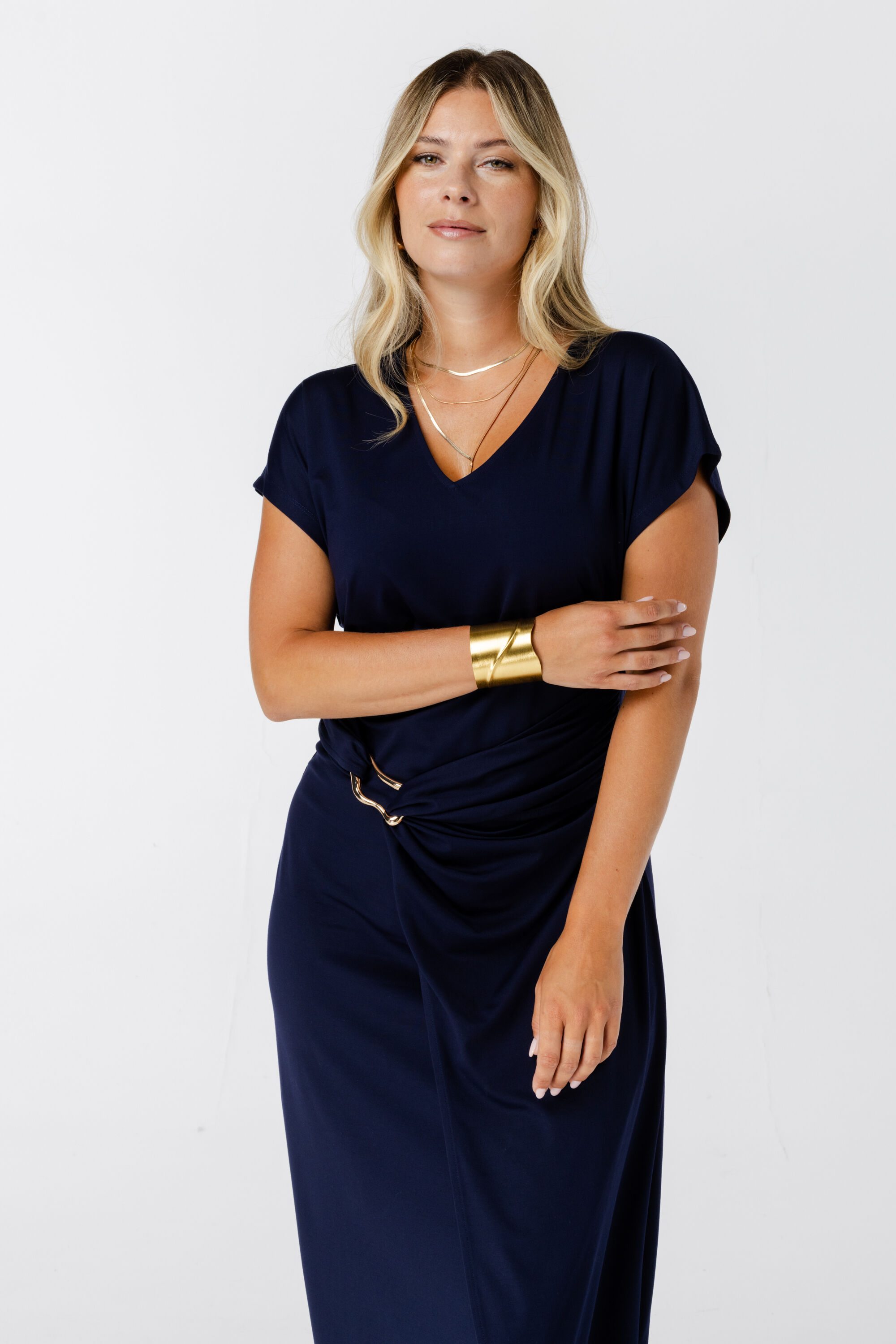 Wikkeljurk met gouden detail image number 5