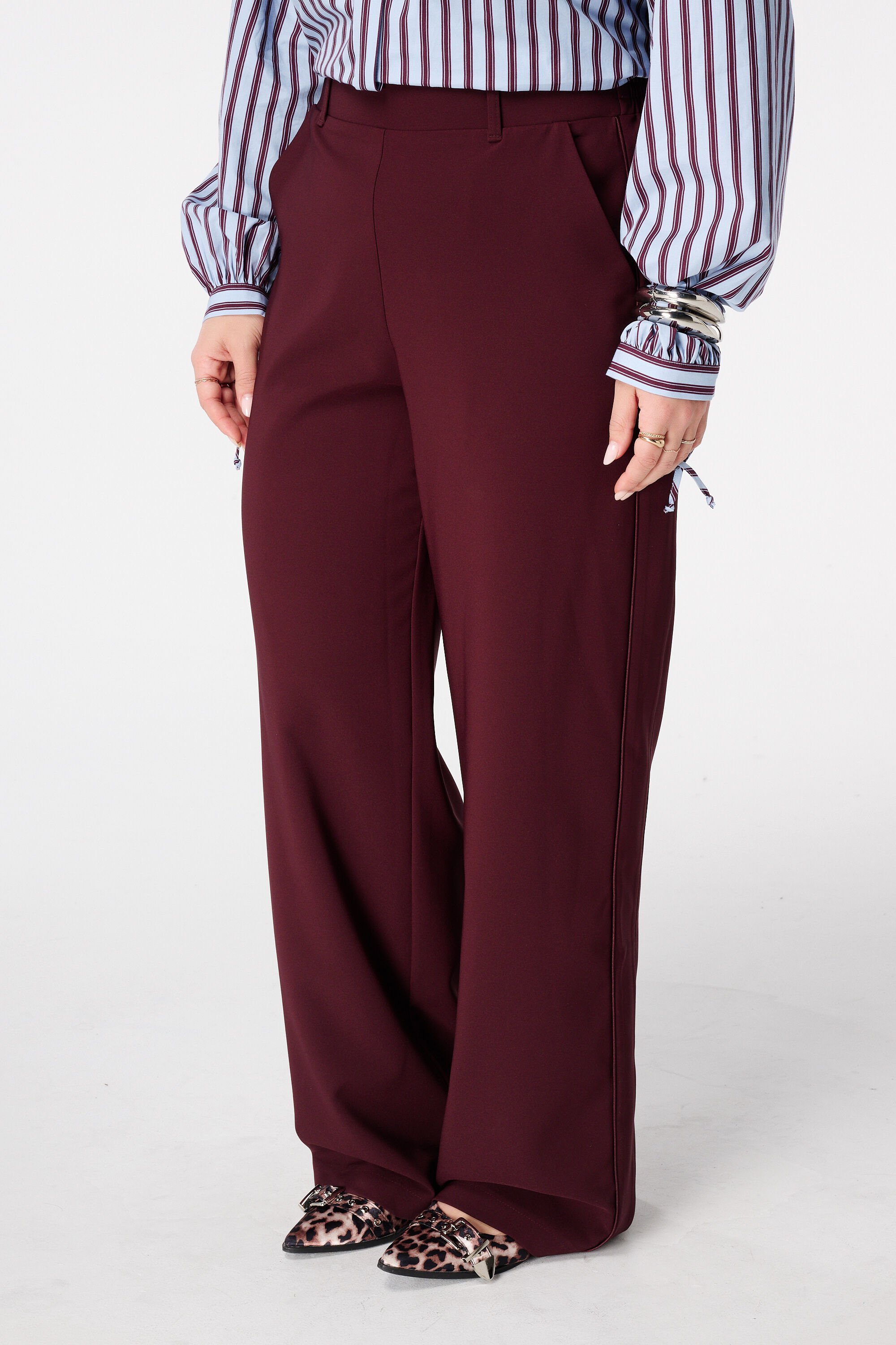 Pantalon met zijstreep image number 5