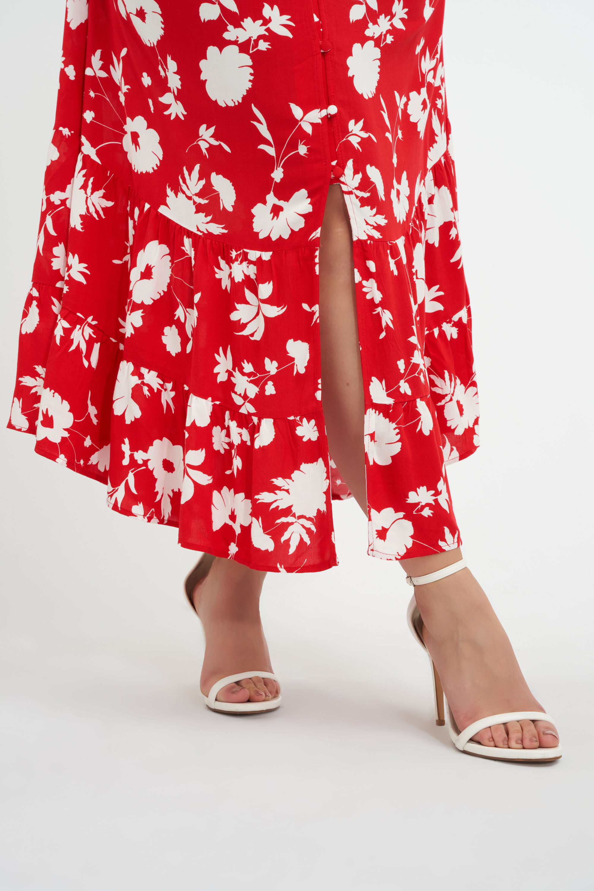 Lange jurk met print image number 6