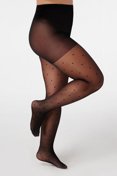 Panty met stippen patroon Panty met stippen patroon