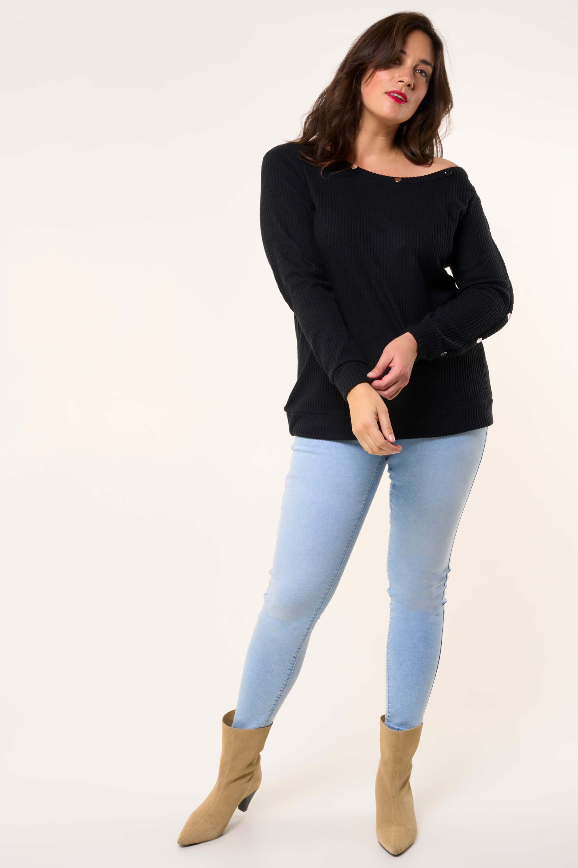 Slim fit 30 inch tregging POPPY image number 6