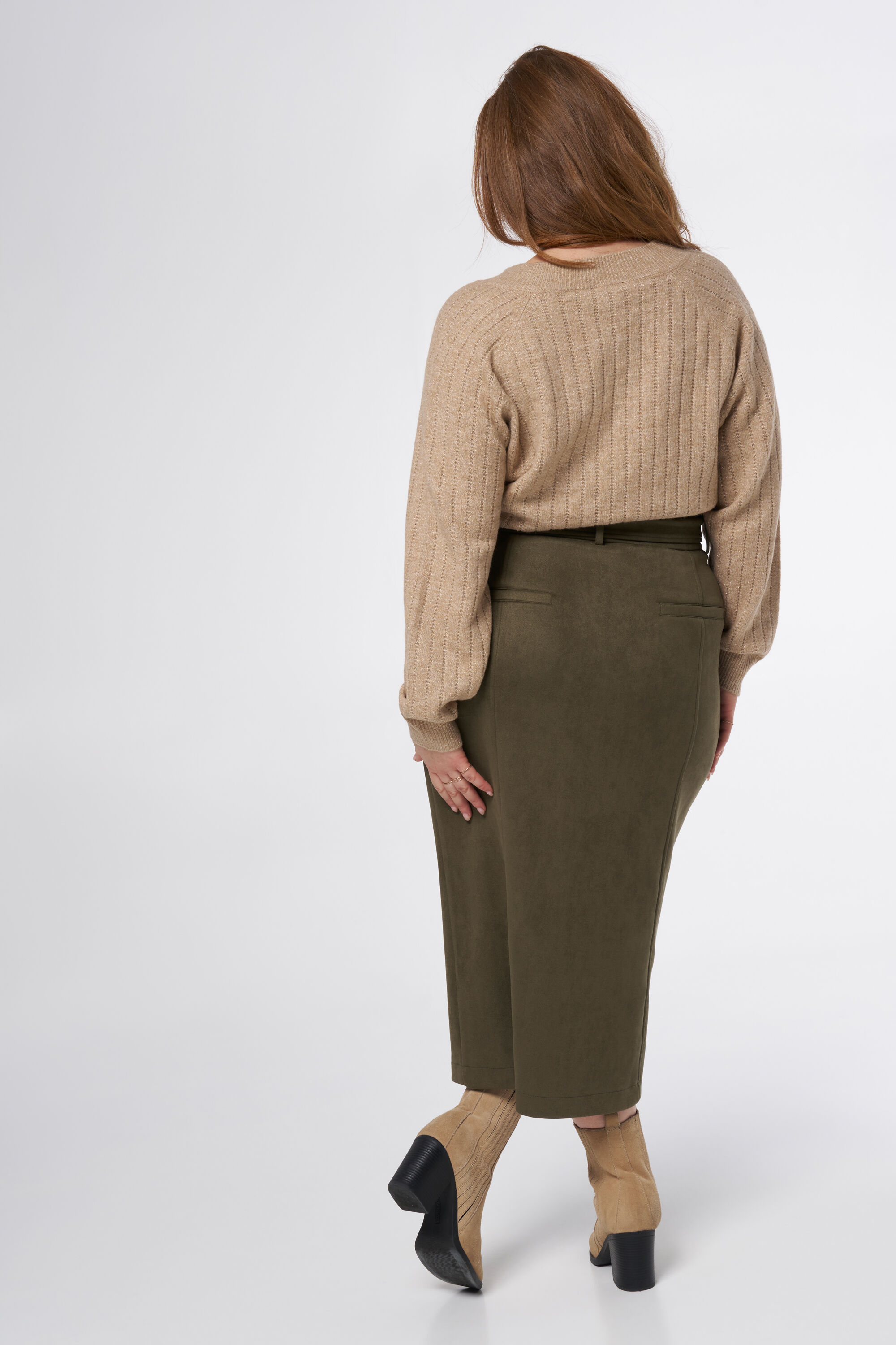 Rok met suede look image number 3