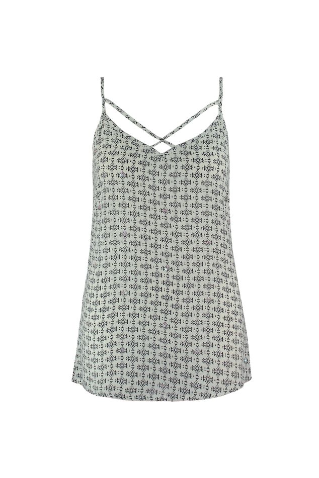 Blouse top met print  image number 1