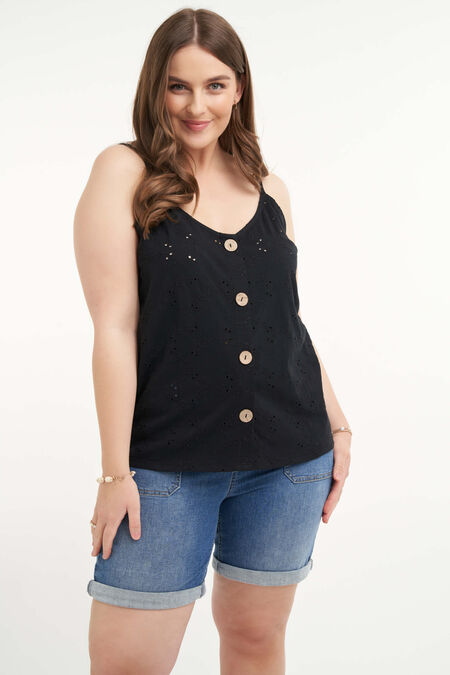  Top met broderie anglaise