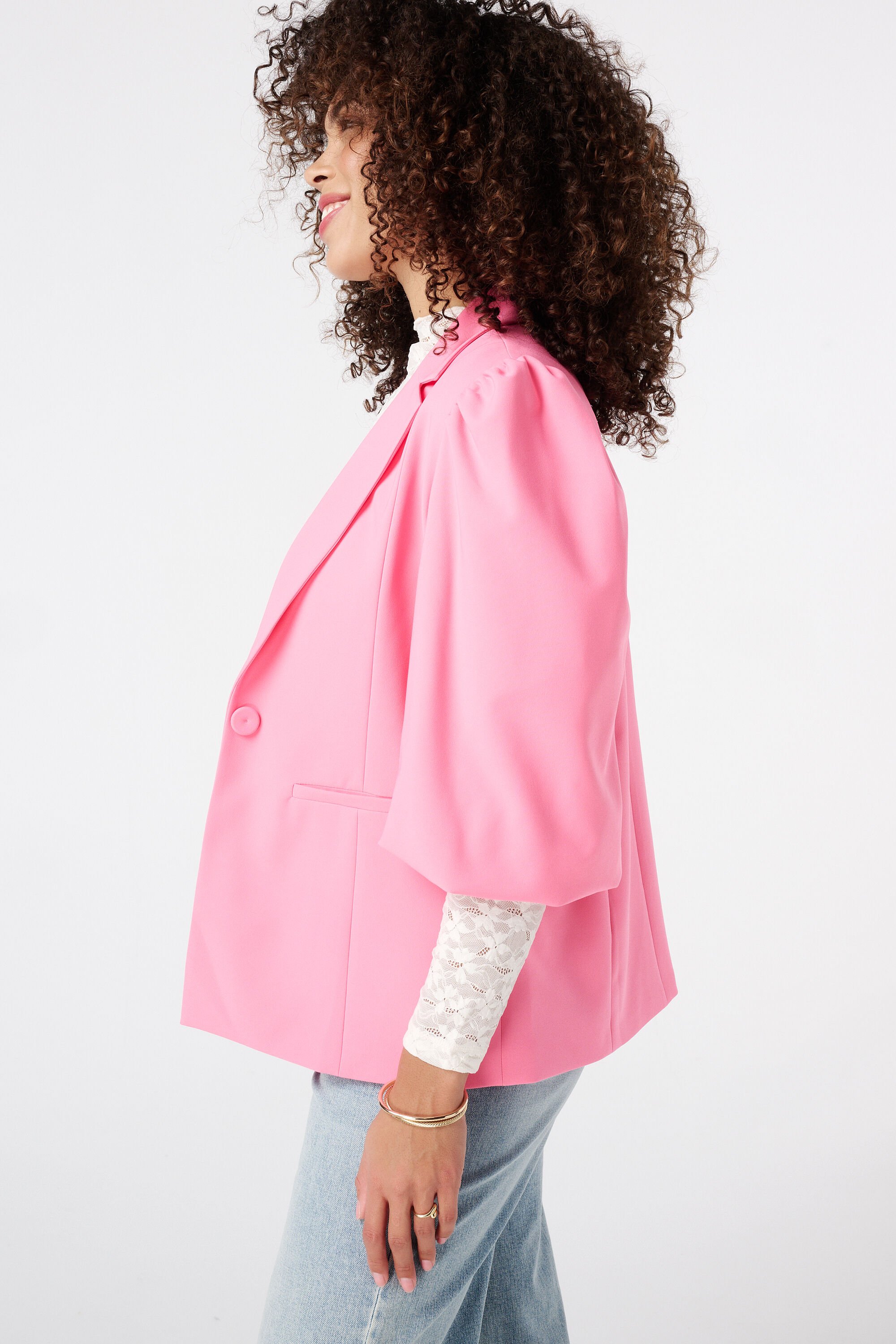 Blazer met pofmouwen image number 4