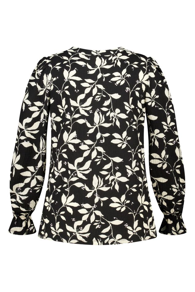 Top met print en stuctuur image number 2