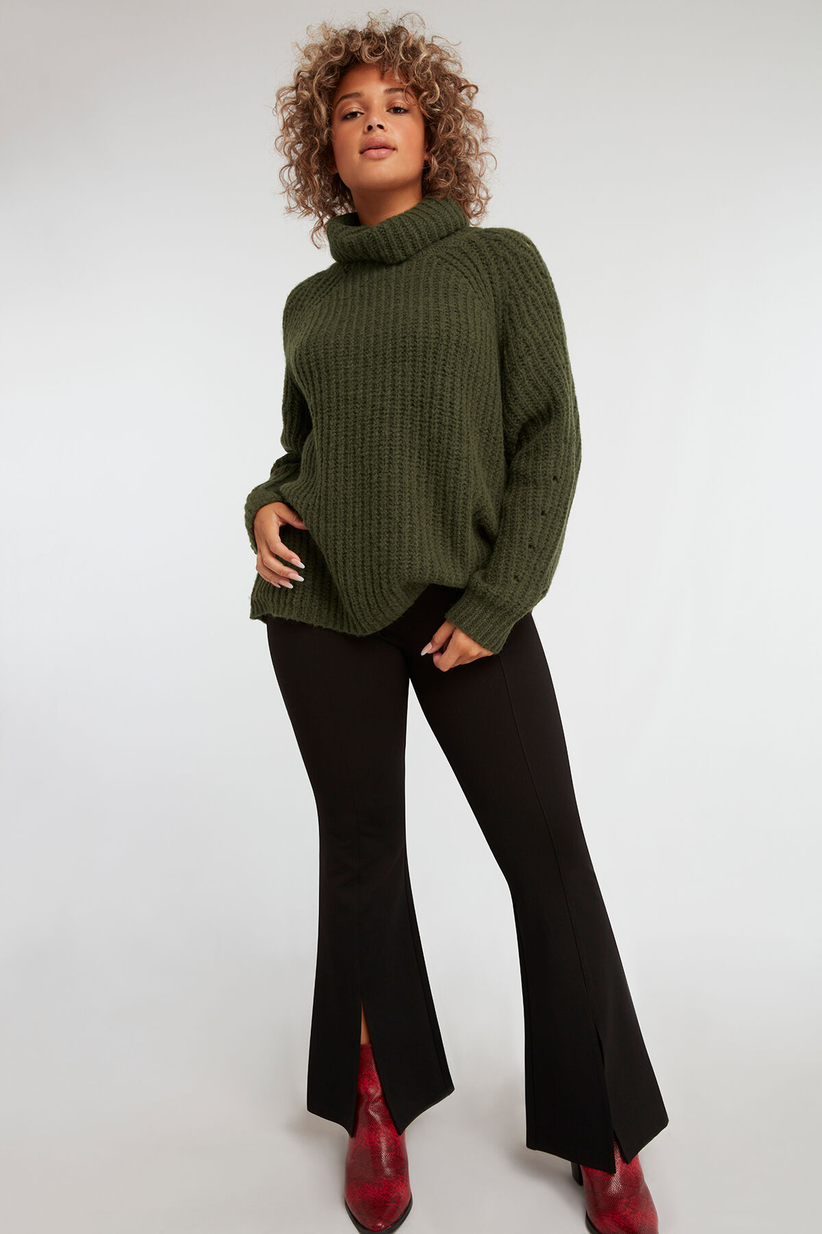 Legging met split voor image number 3