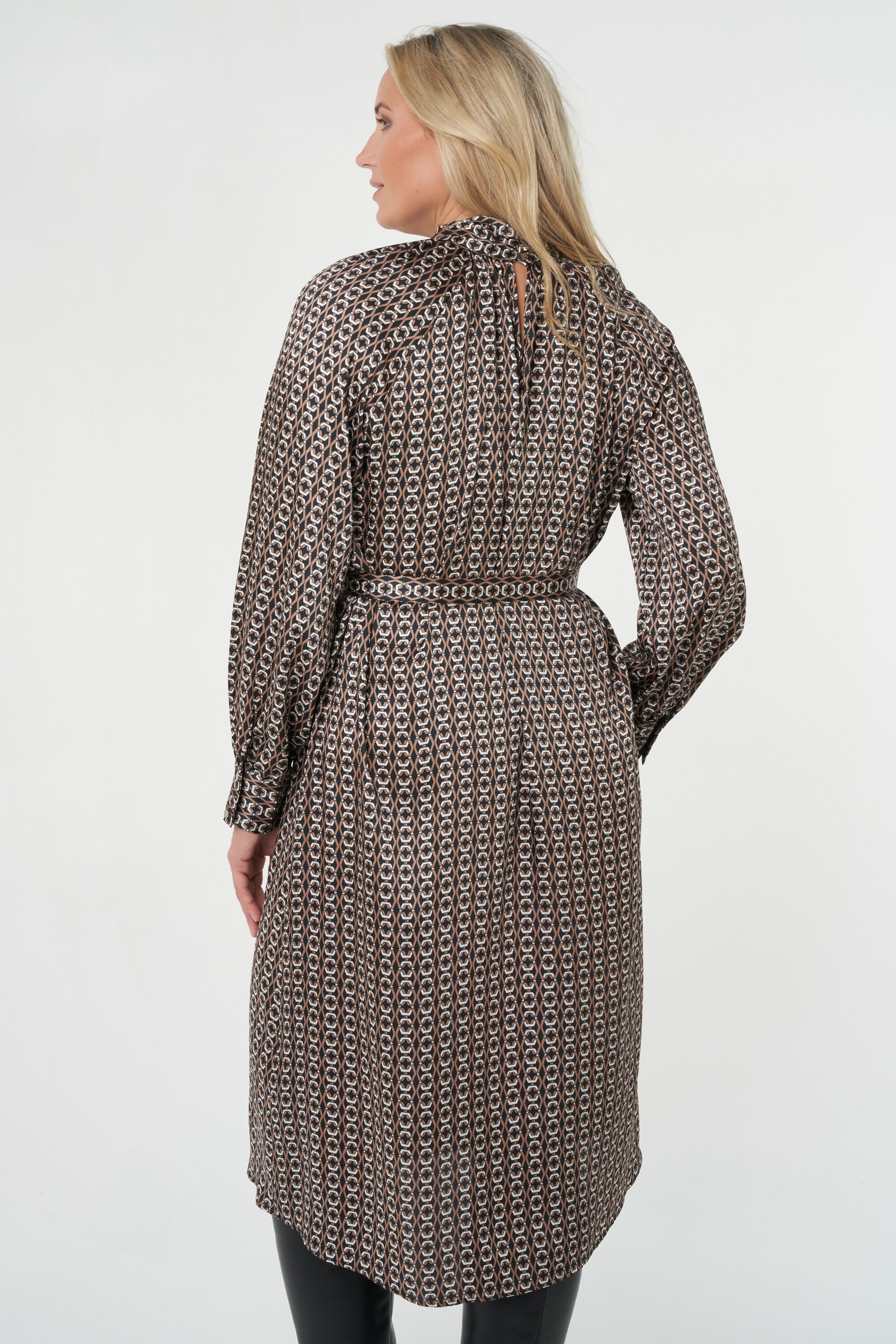 Jurk met grafische print image number 3