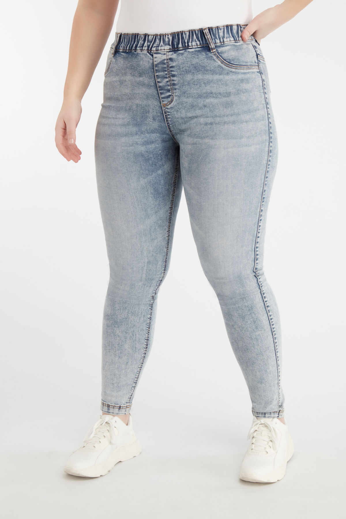 Slim fit tregging POPPY image number 5