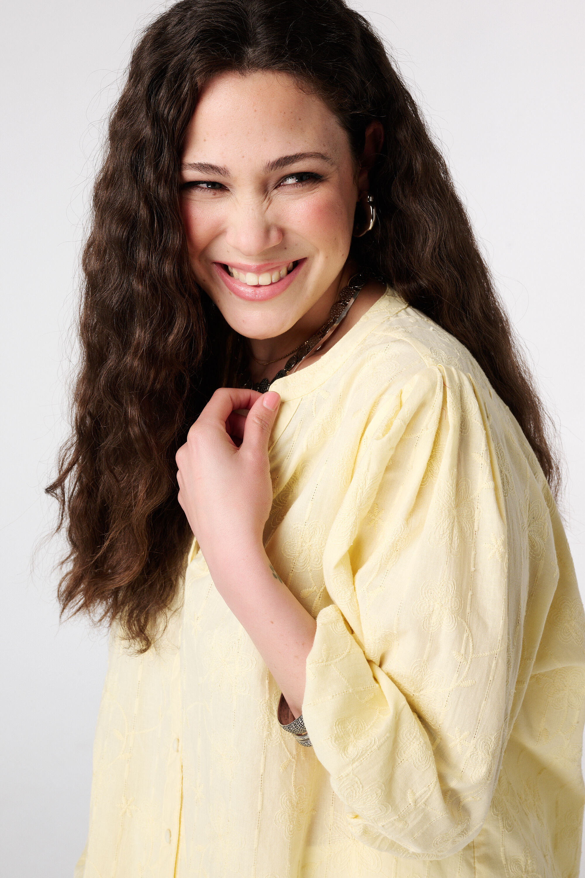 Blouse met korte mouwen image number 4