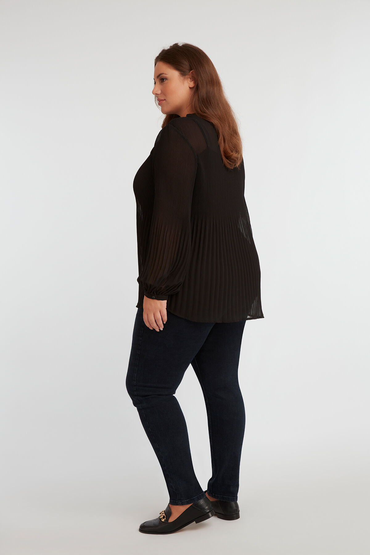 Pliss&eacute; blouse image number 4