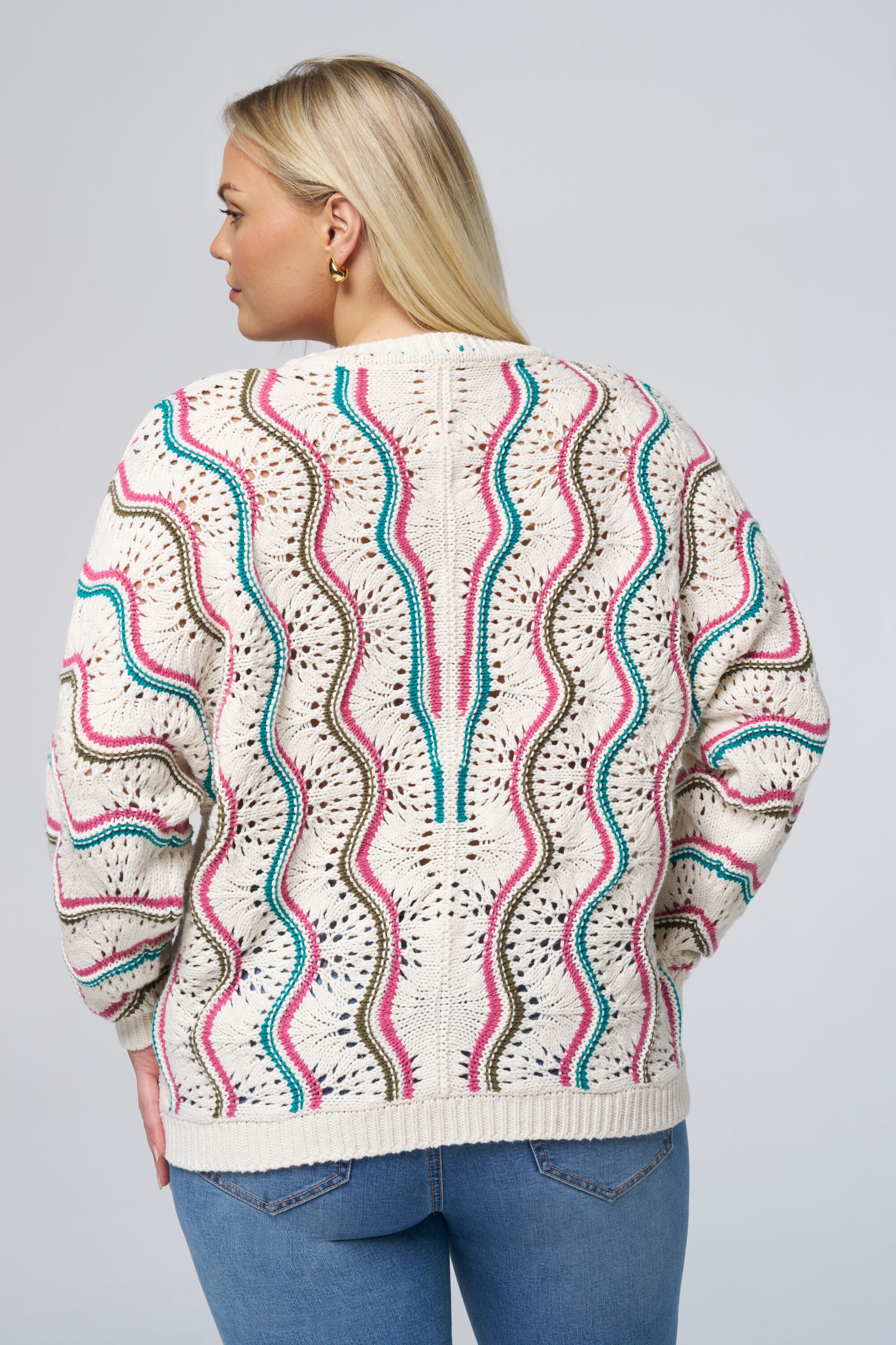 Gebreide trui met kleuren image number 3