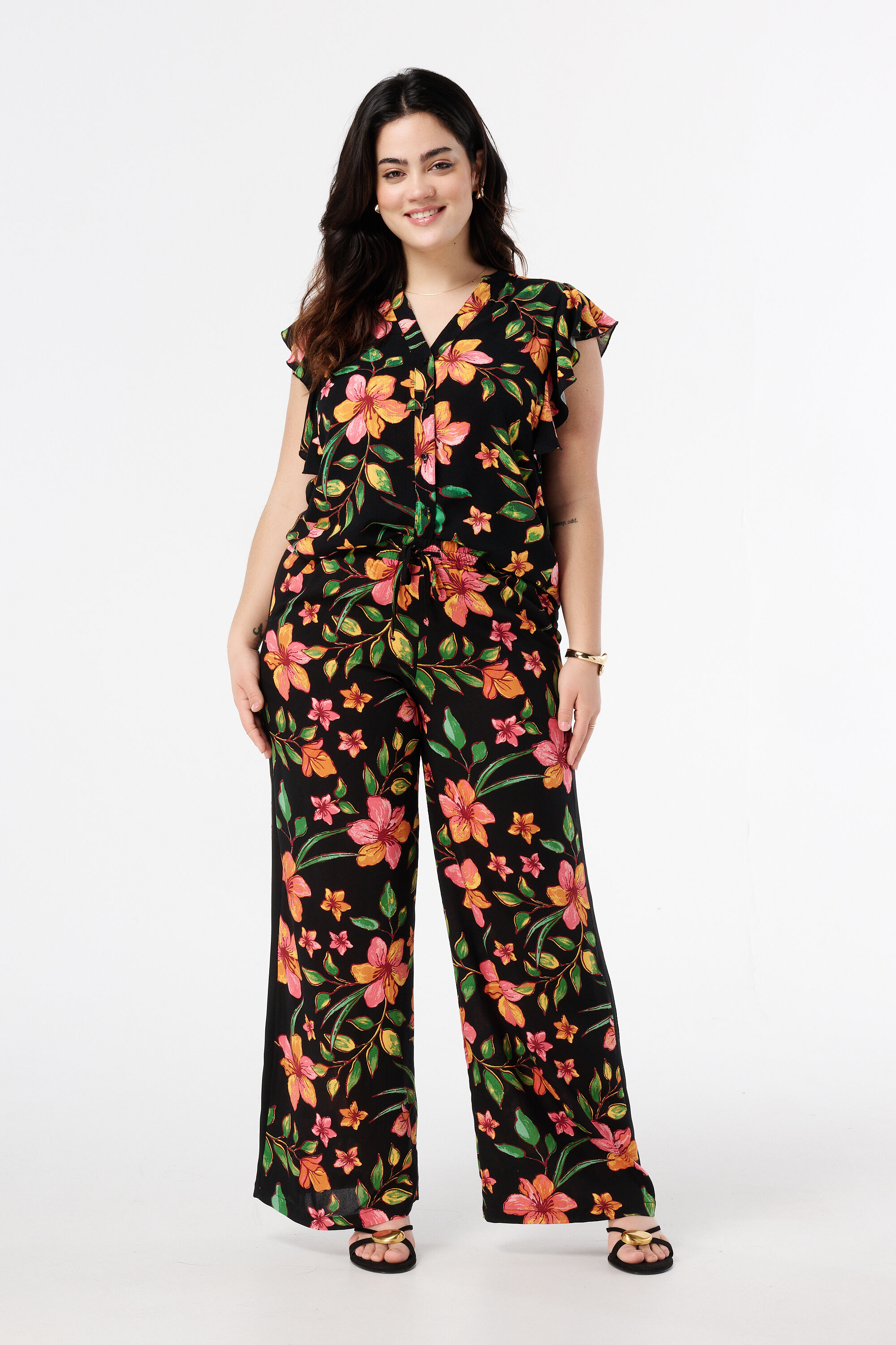 Top met bloemen print image number 5