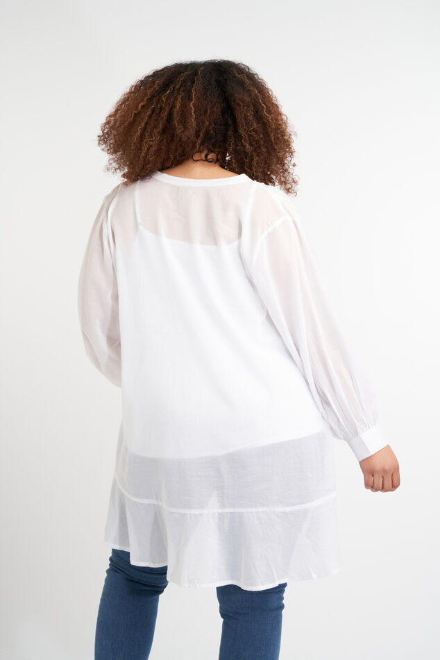 Lange blouse met knoopjes image number 3