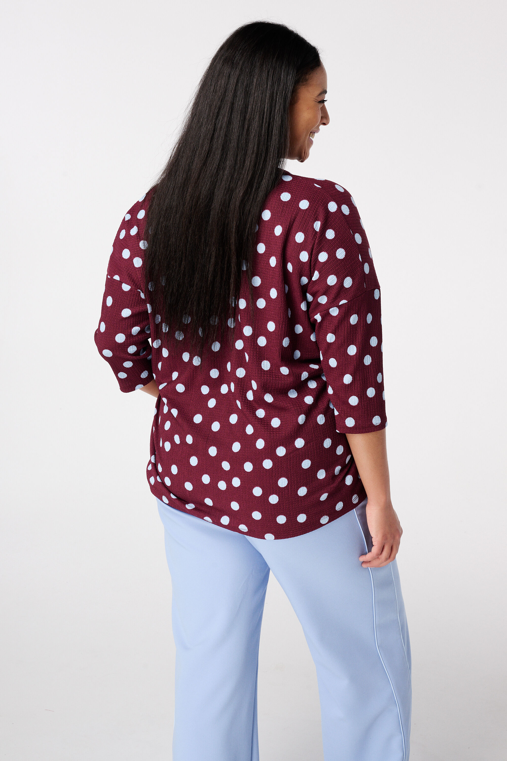 Top met driekwart mouwen image number 3