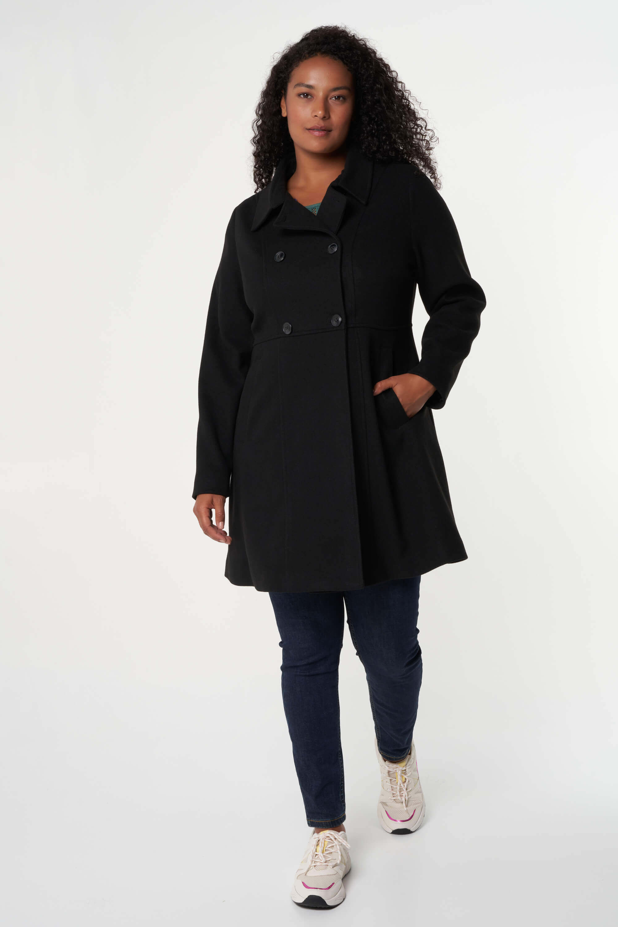 Mantel met dubbele sluiting image number 5