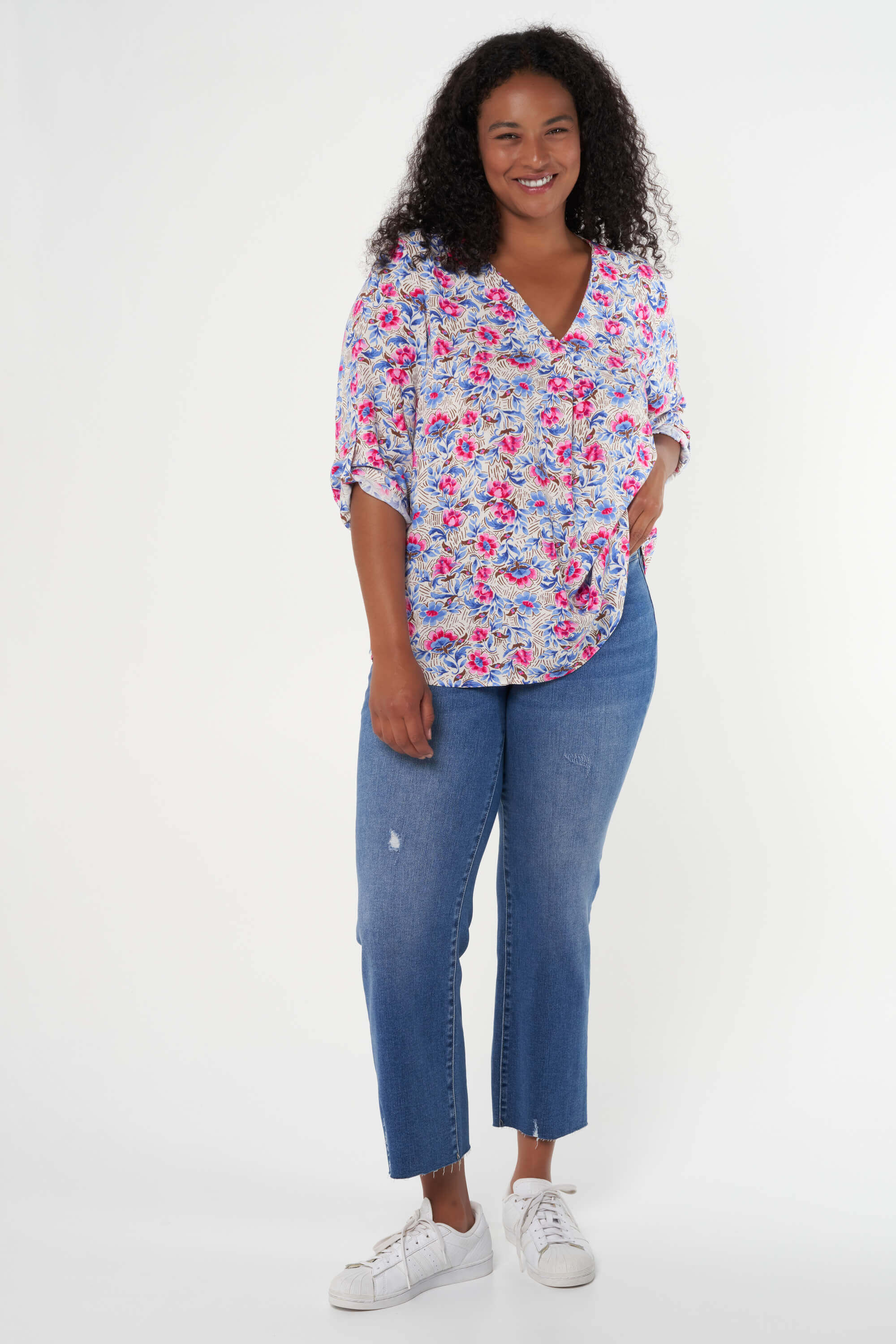 Blouse met v-hals image number 5