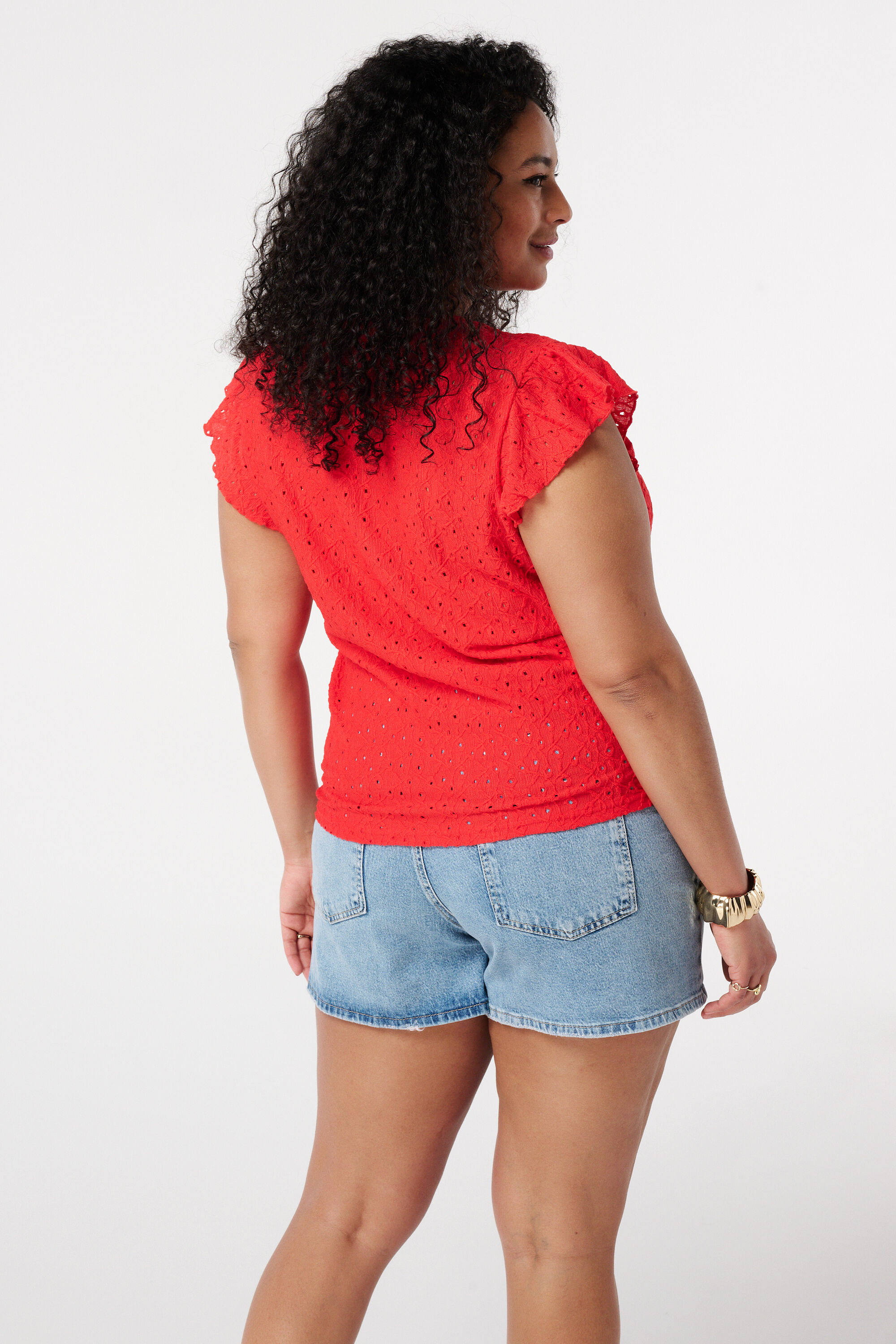 Top met crochet details image number 3