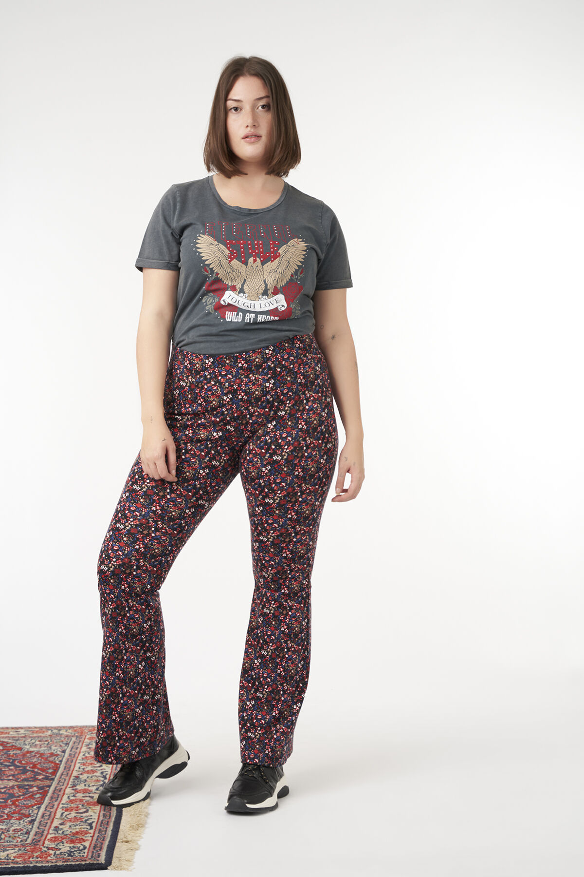 Flared legging met print image number 4