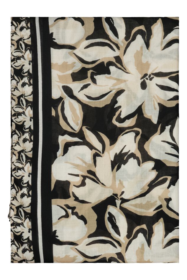 Sjaal met bloemenprint image number 1