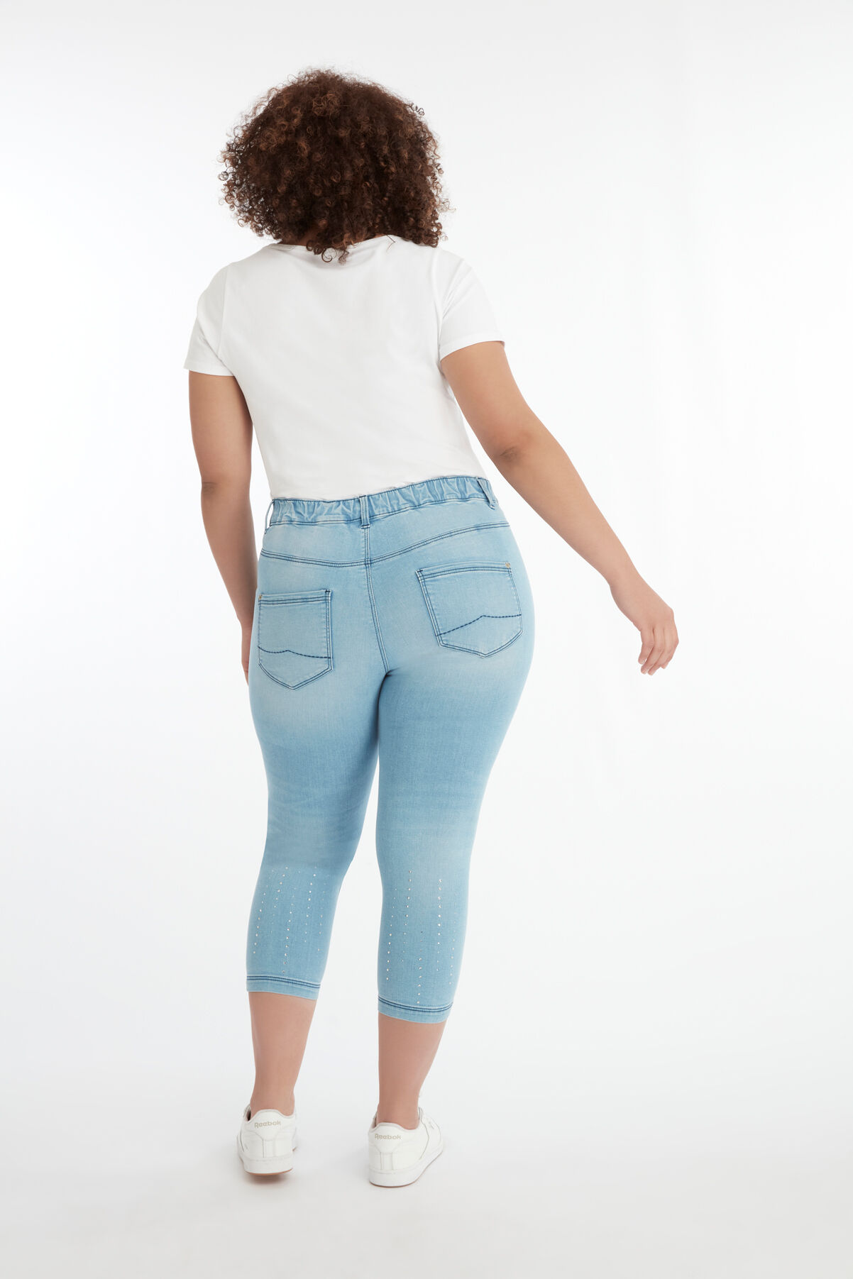 Cropped tregging POPPY met strass steentjes image number 5