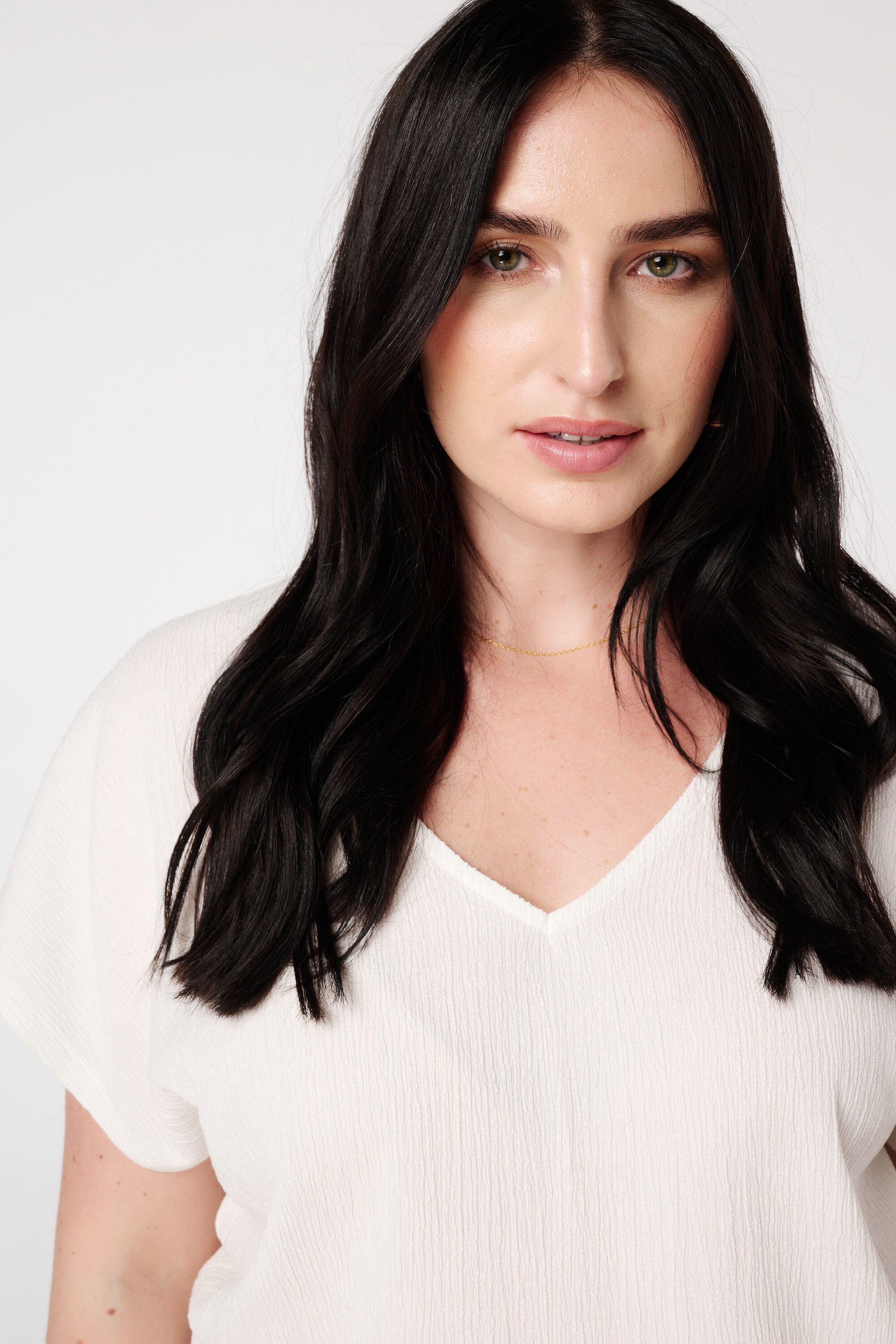 Top met structuur en kapmouwtje image number 4