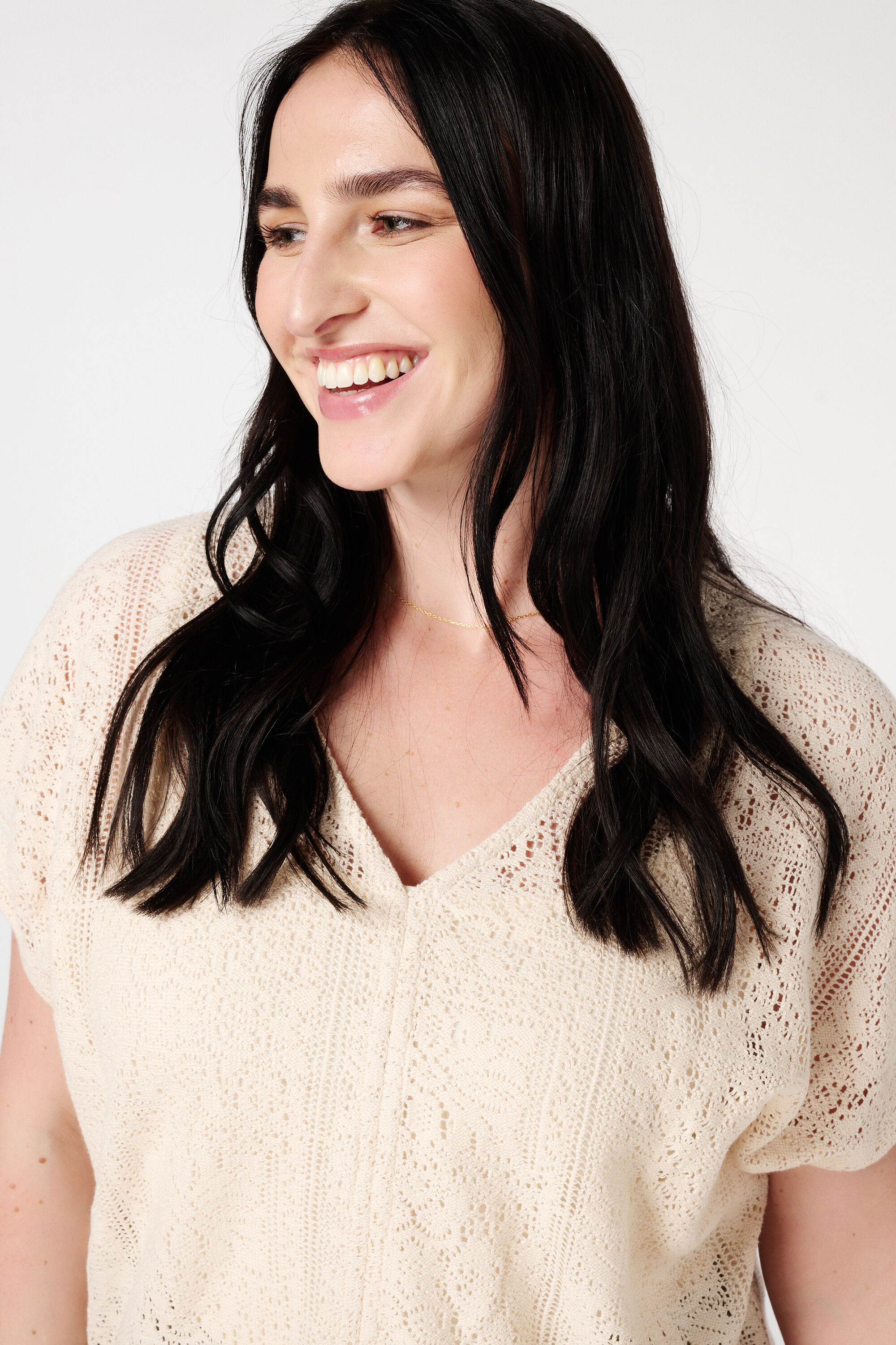 Top met opengewerkt dessin image number 4