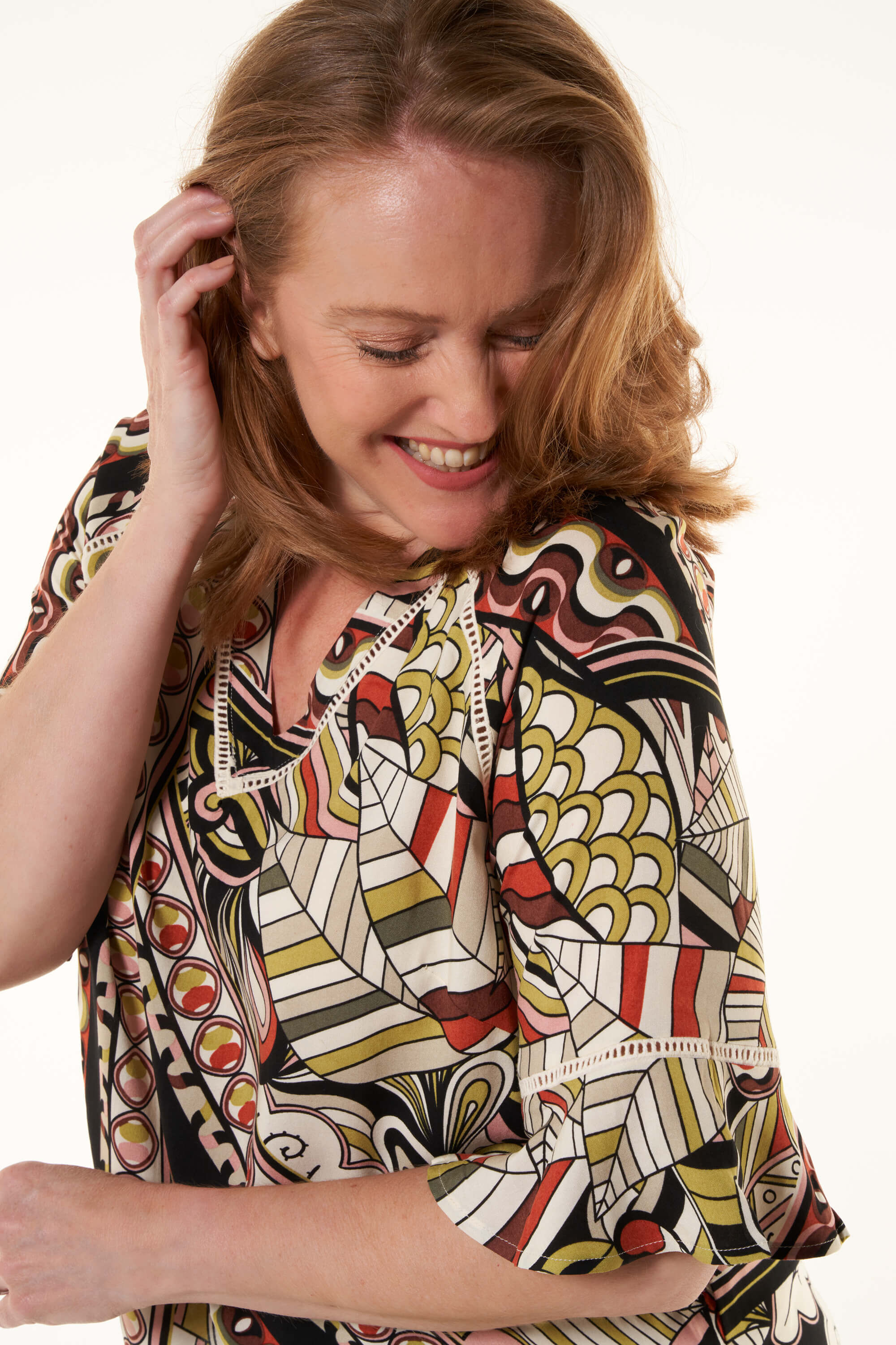 Blouse met broderie details image number 6
