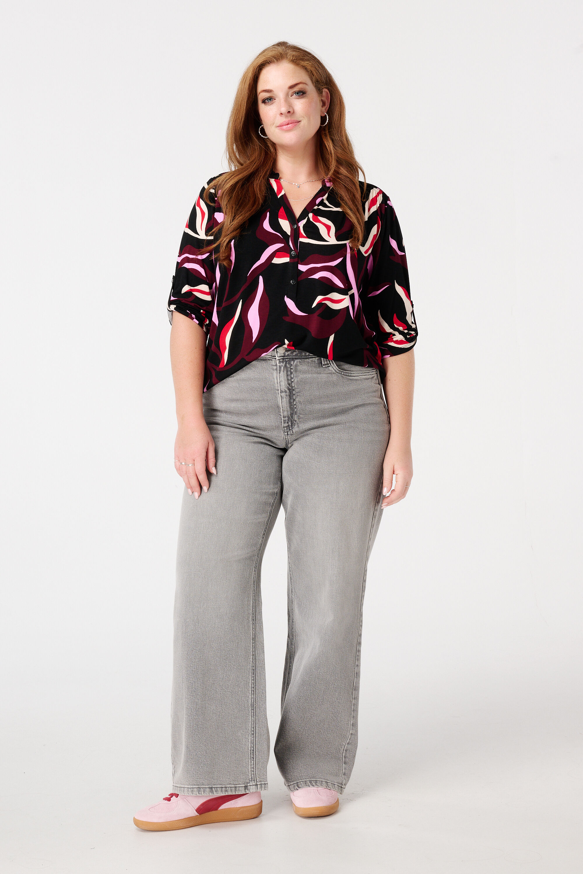 Jersey top met print image number 5