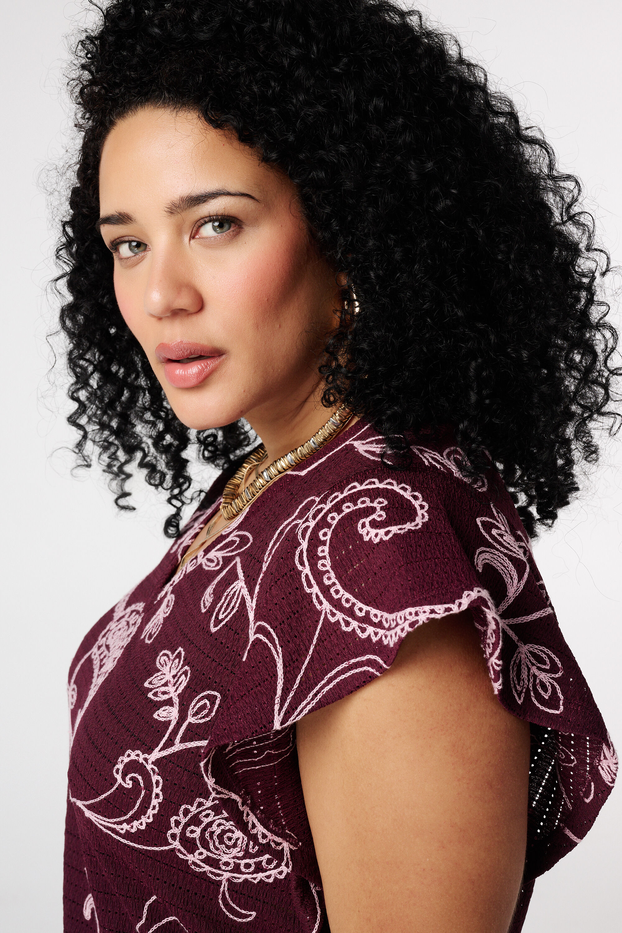 Top met paisleyprint image number 4