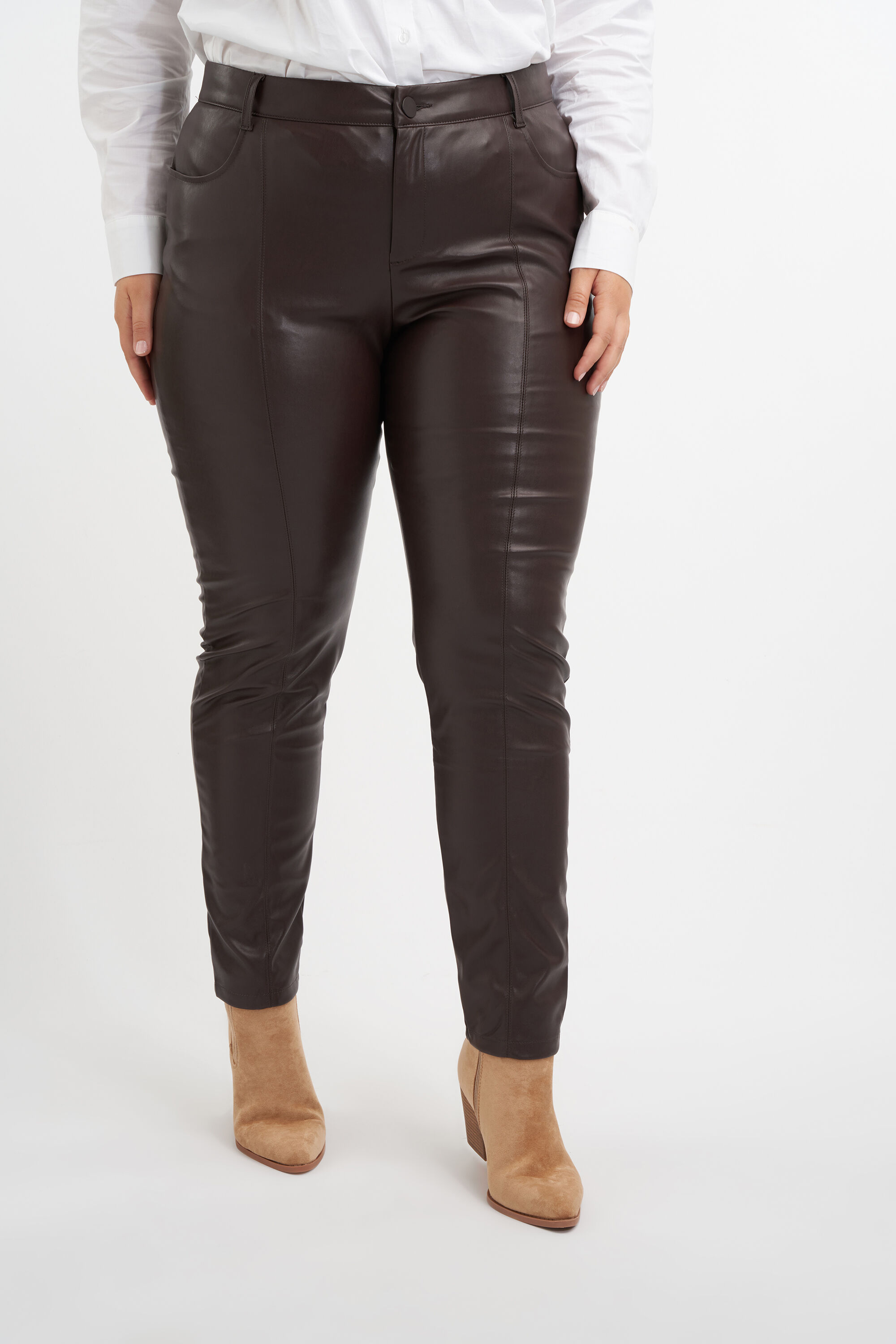 Dames Imitatieleren broek MS Mode