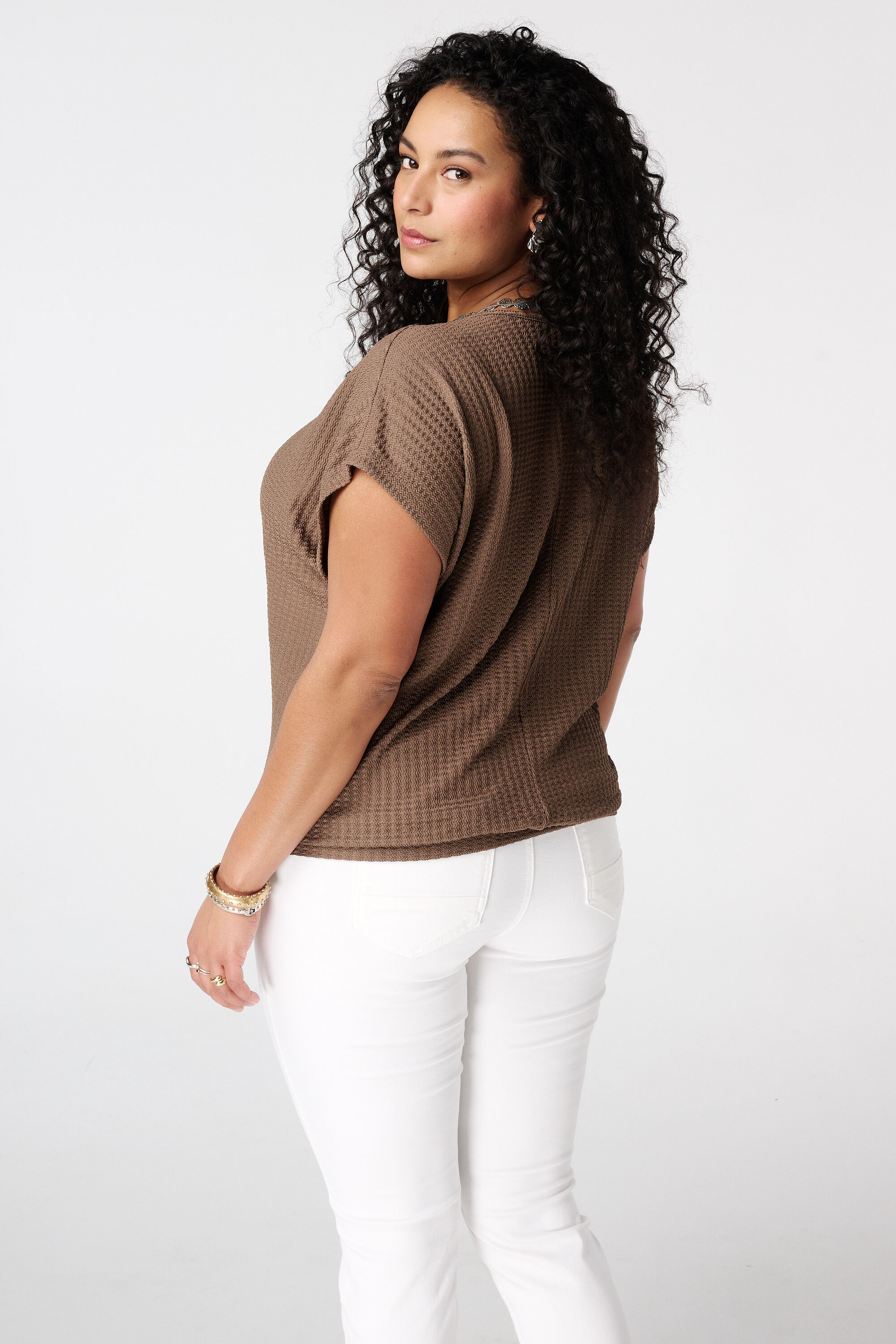 Top met kapmouwtjes image number 3