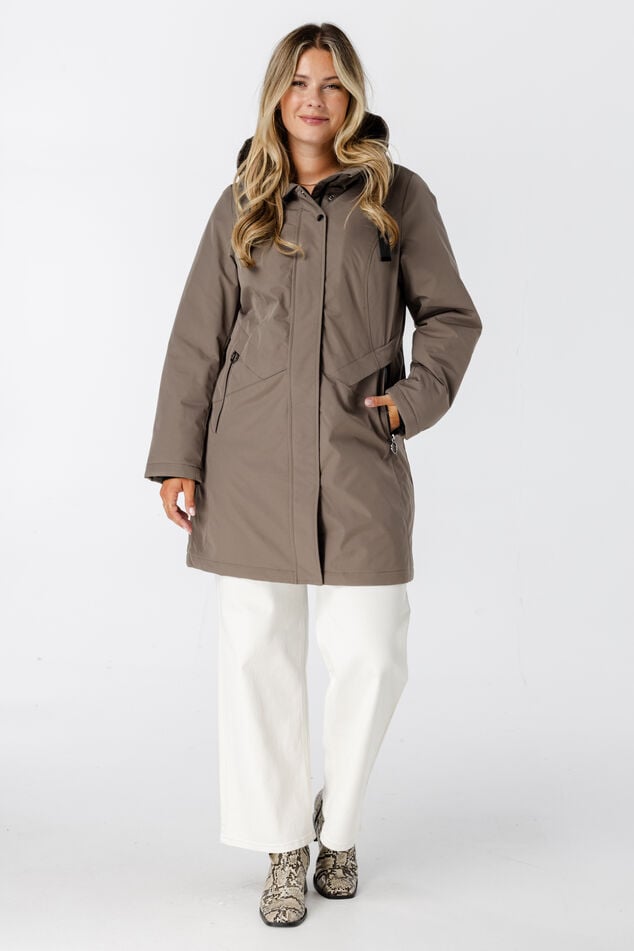 Water afstotende jas met capuchon image number 5