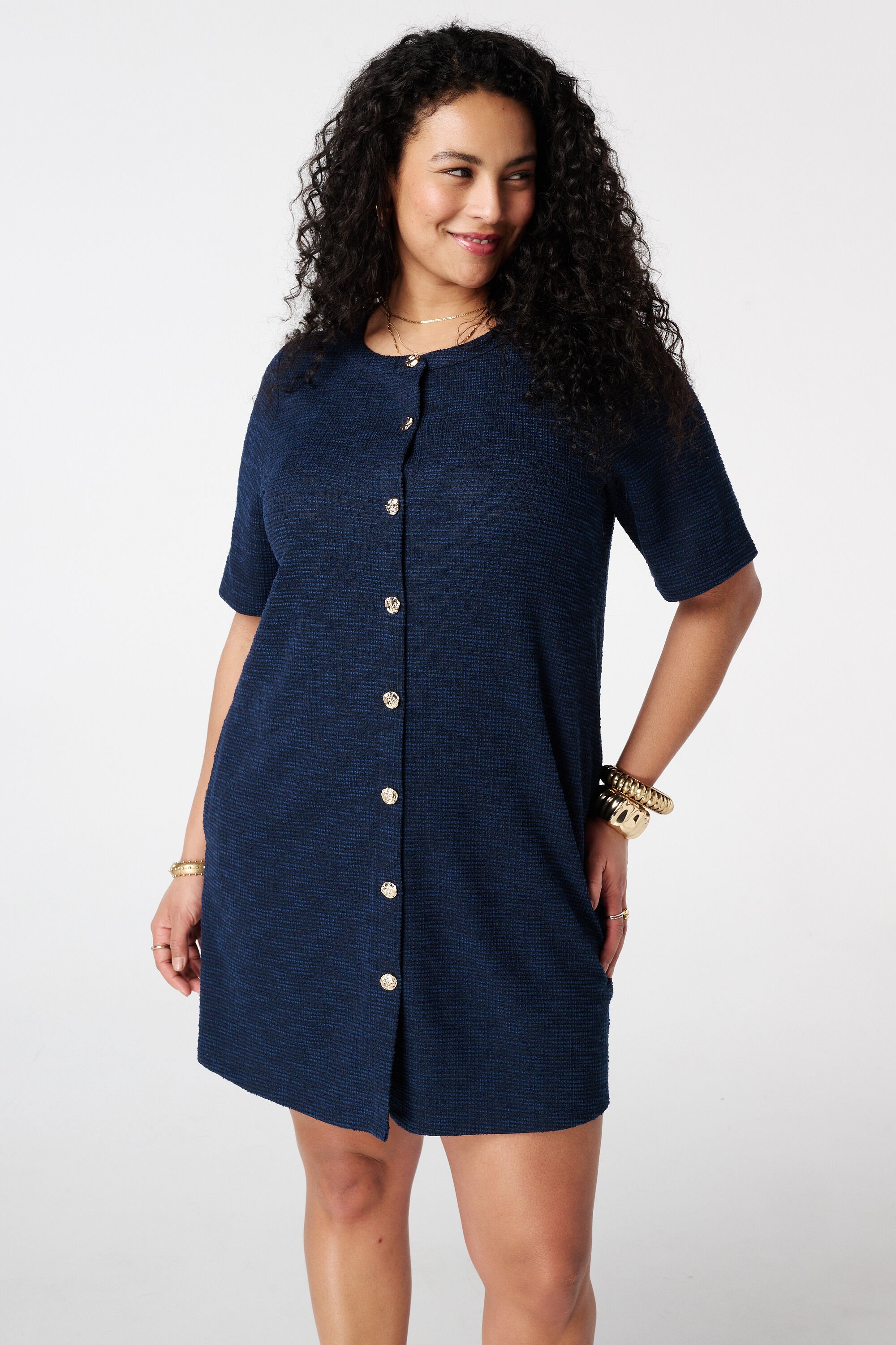 Boucl&eacute; jurk image number 5