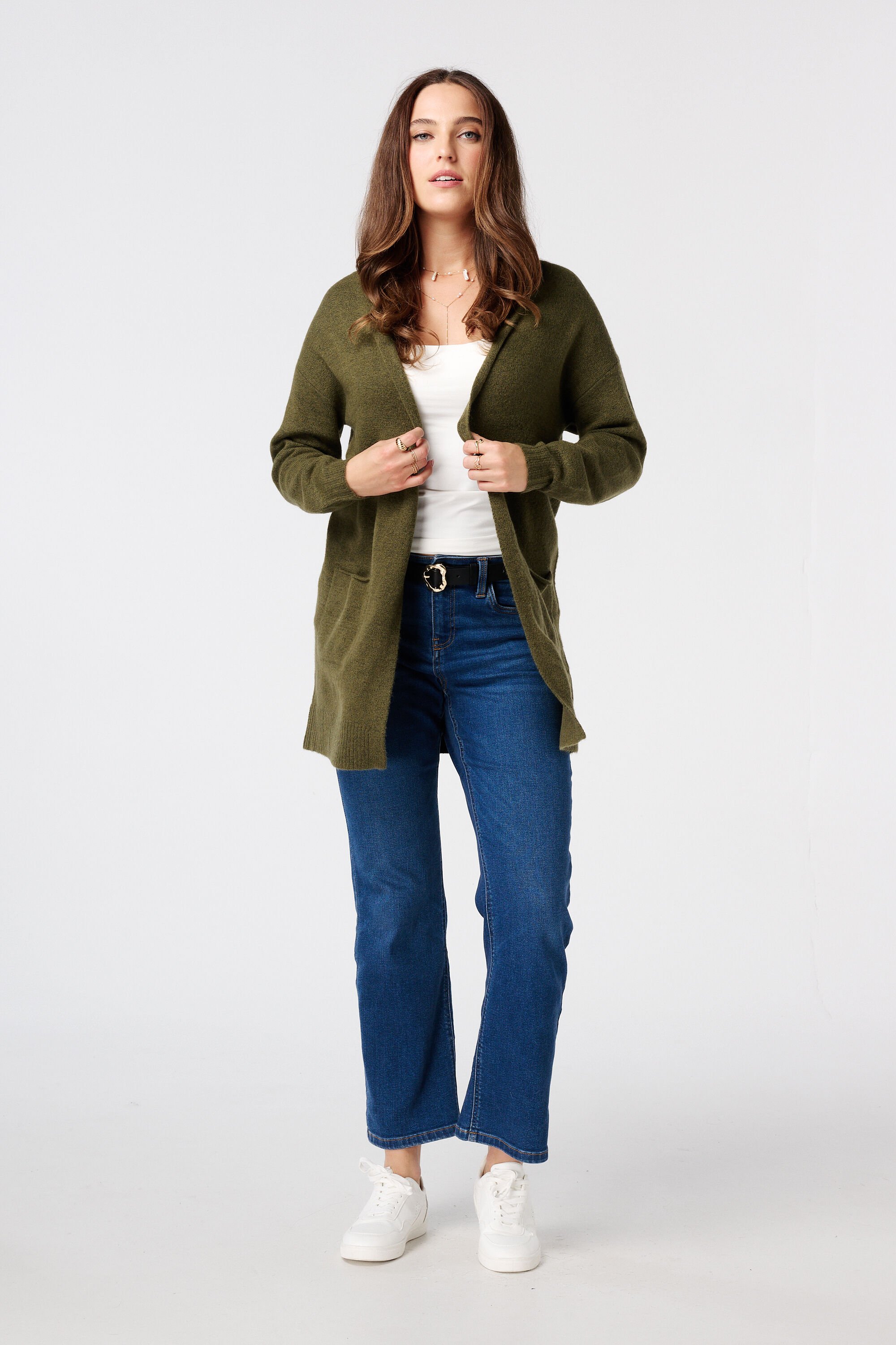 Halflang vest met steekzakken image number 5