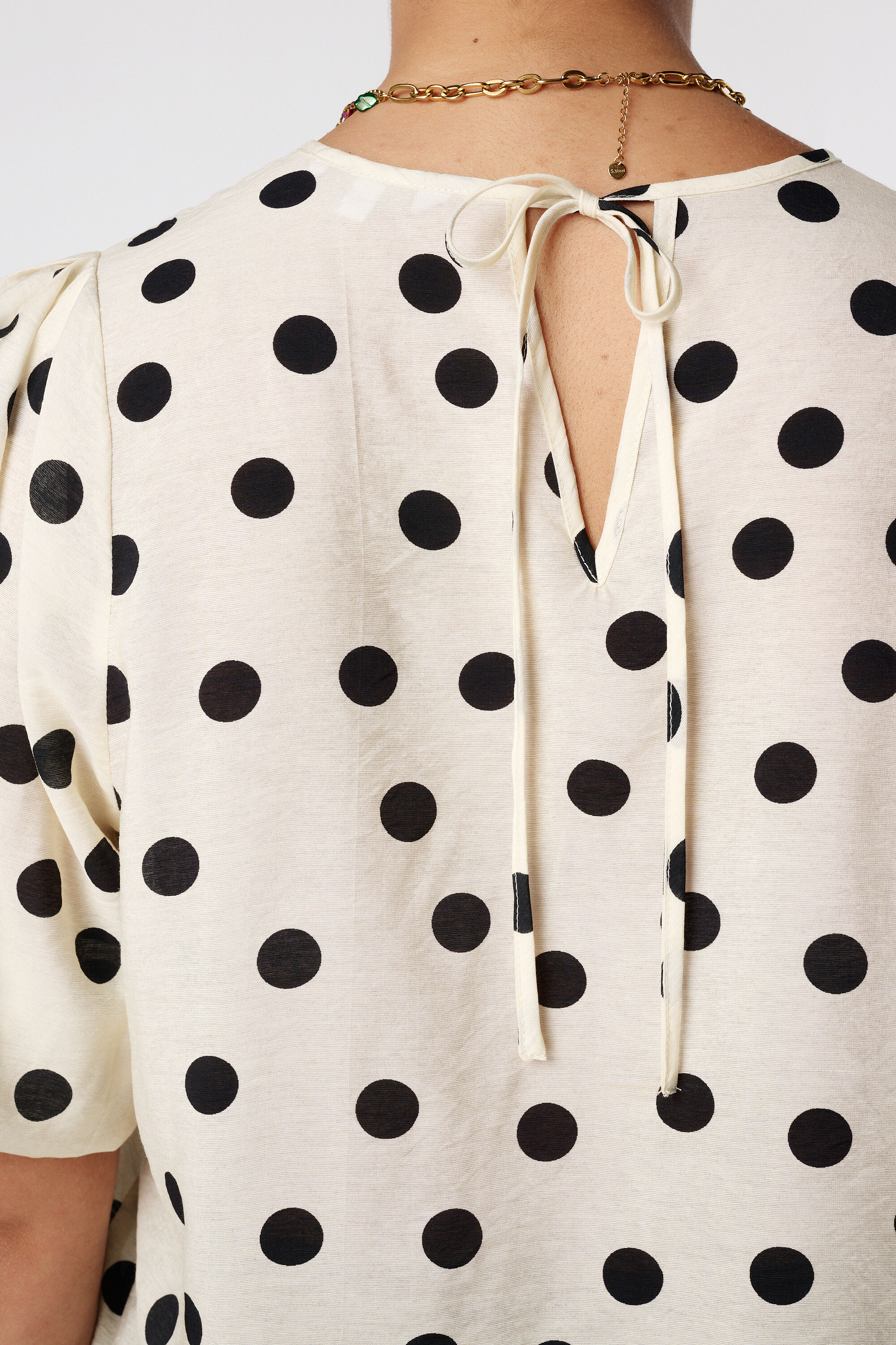 Blouse met stippen image number 6