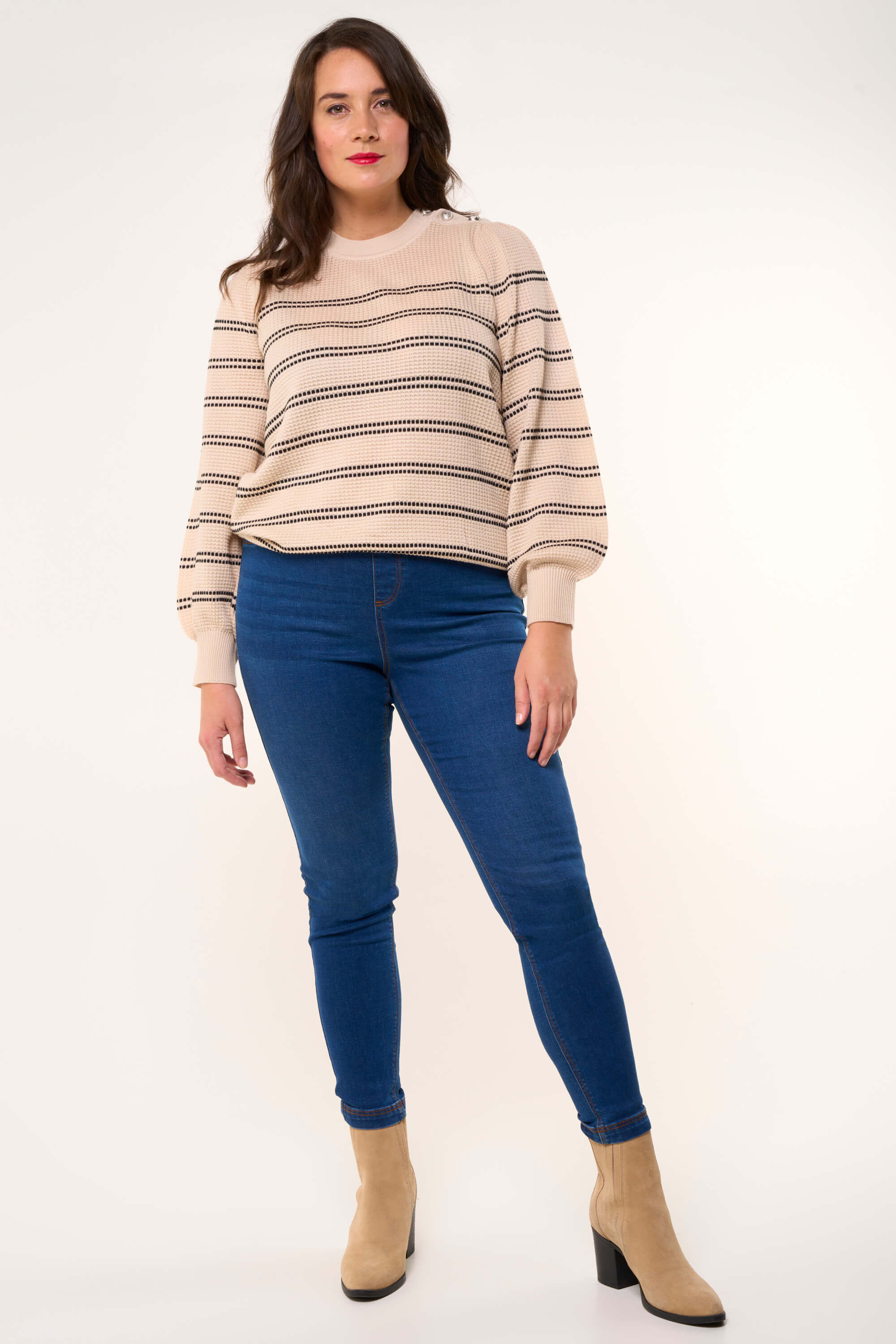 Slim fit 30 inch tregging POPPY image number 6