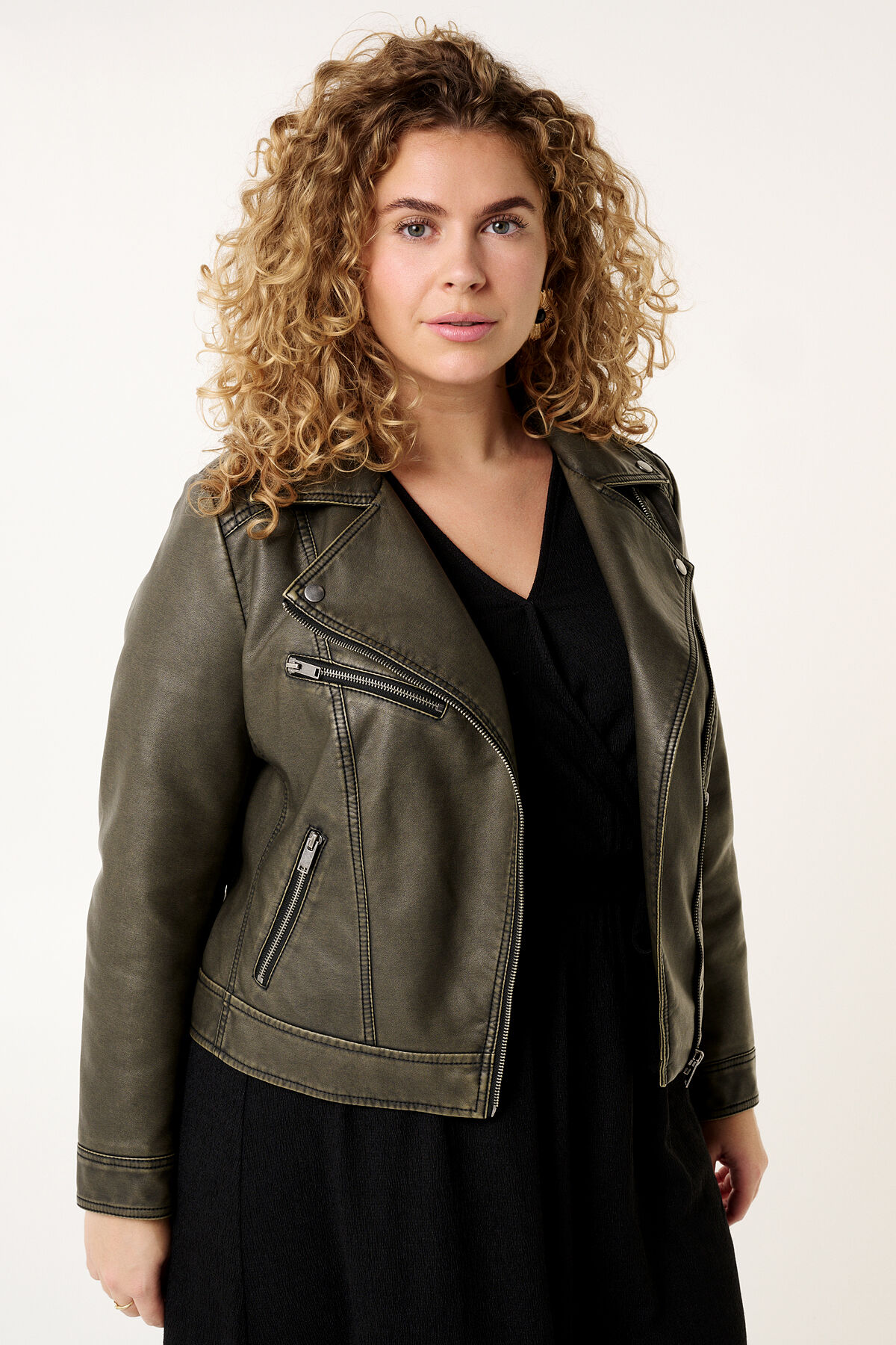 Imitatieleren bikerjas image number 6