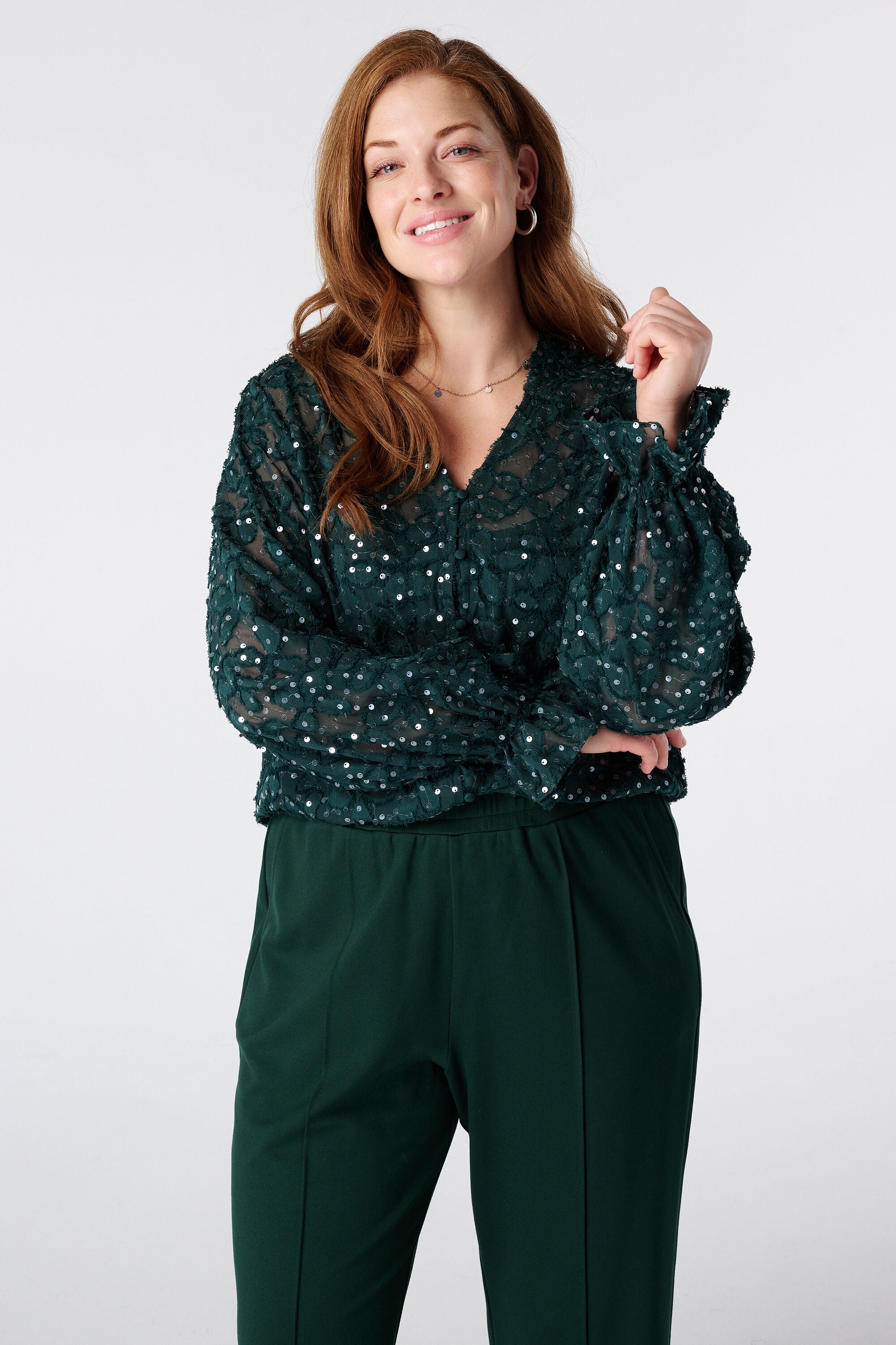 Blouse met bloemen