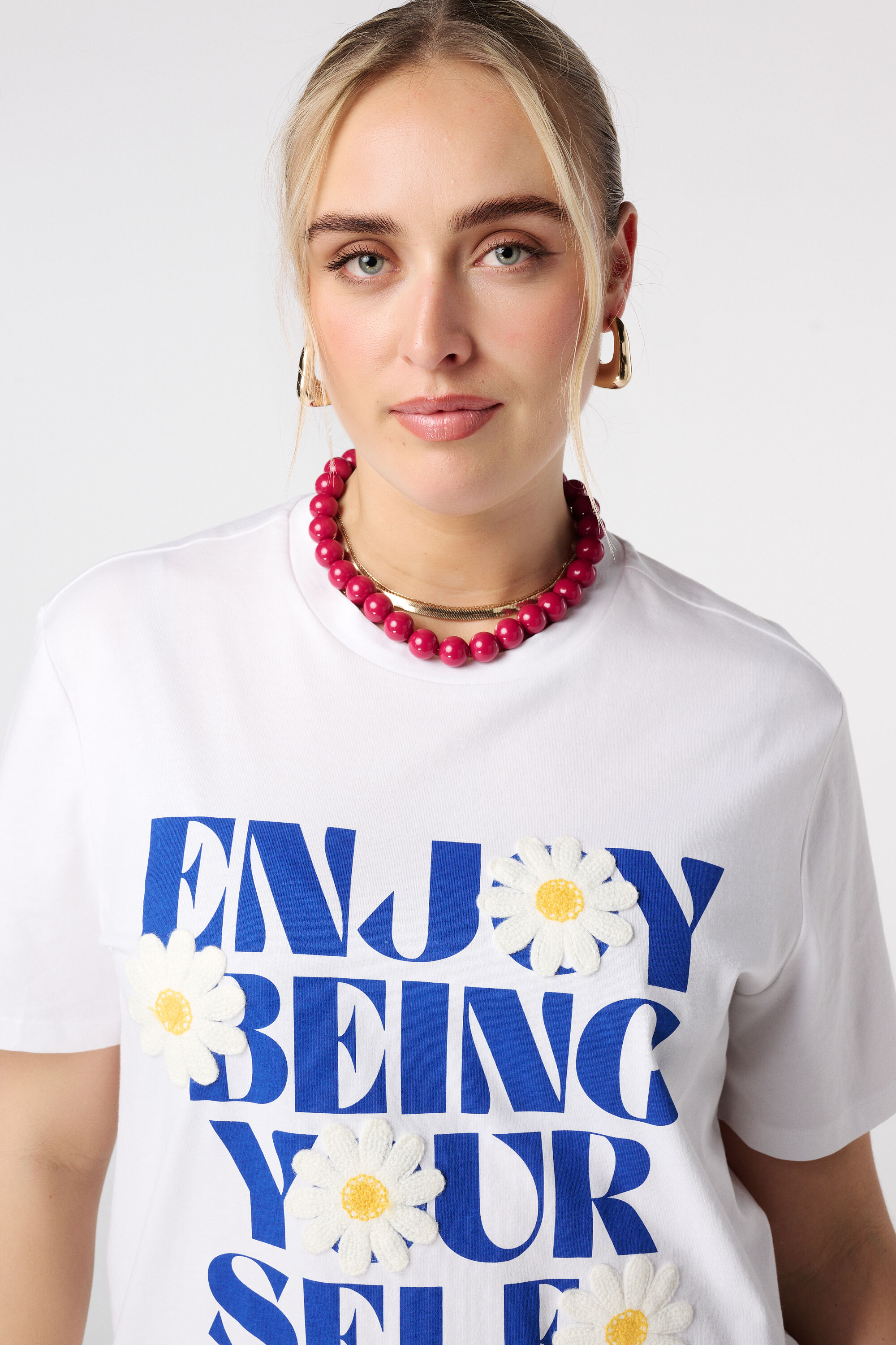 T-shirt met tekst image number 4