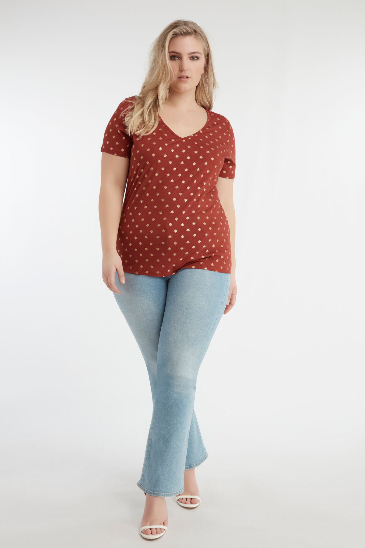 T-shirt met foil print image number 3