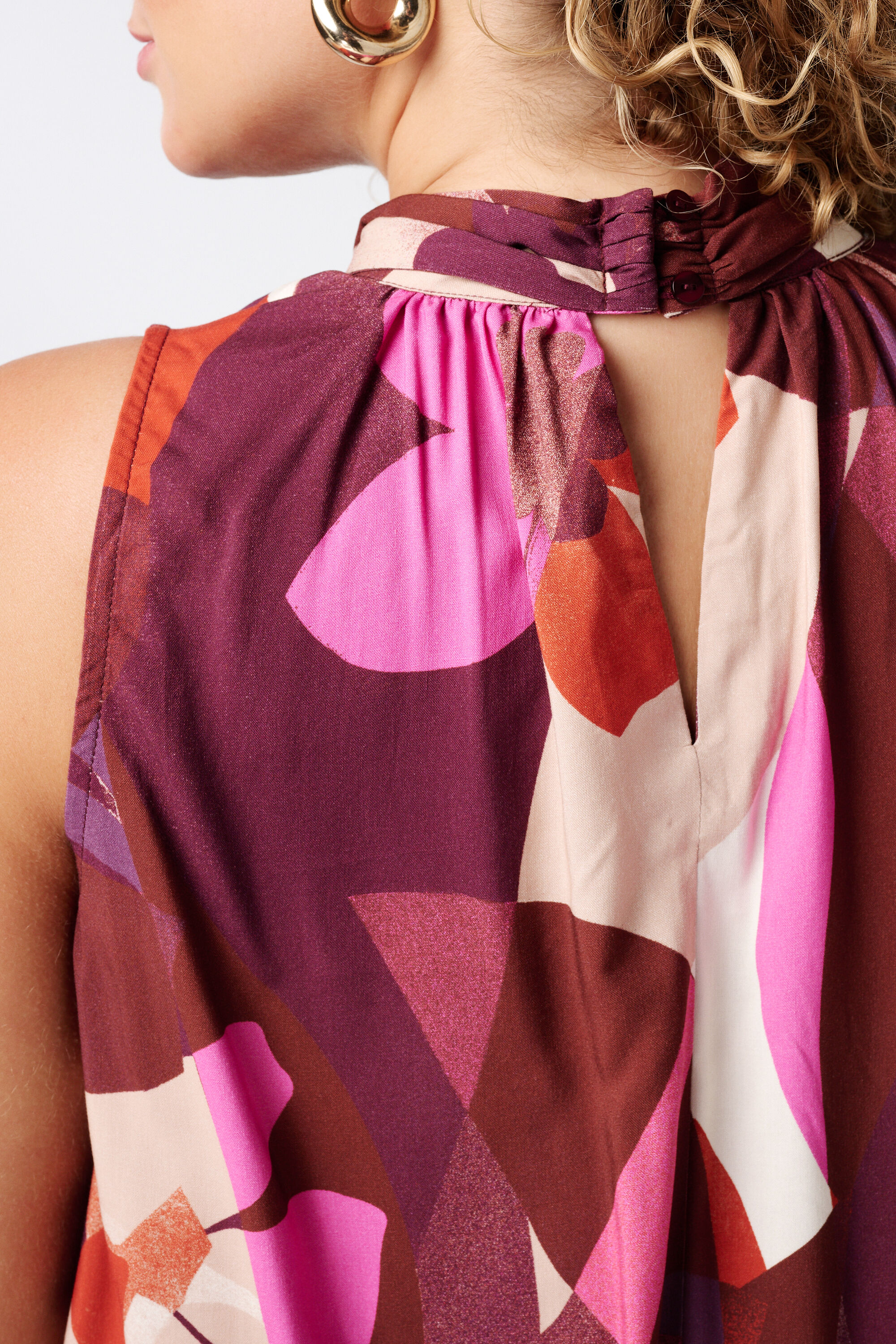 Blouse met hoge hals image number 6