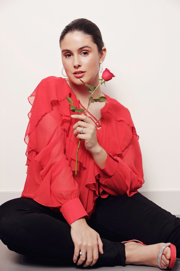 Blouse met volant image number 0