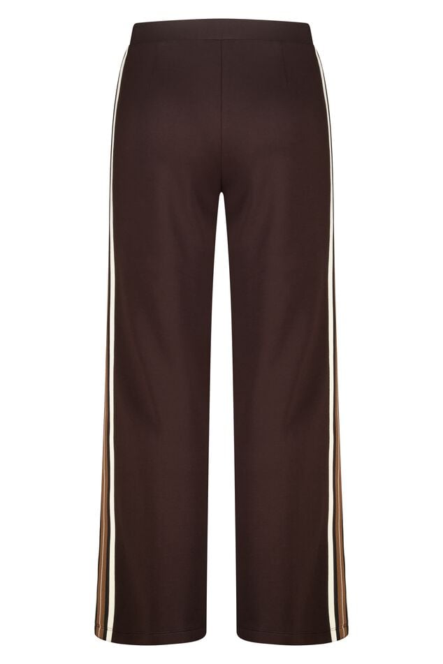 wide fit pantalon met bies aan de zijkant image number 2