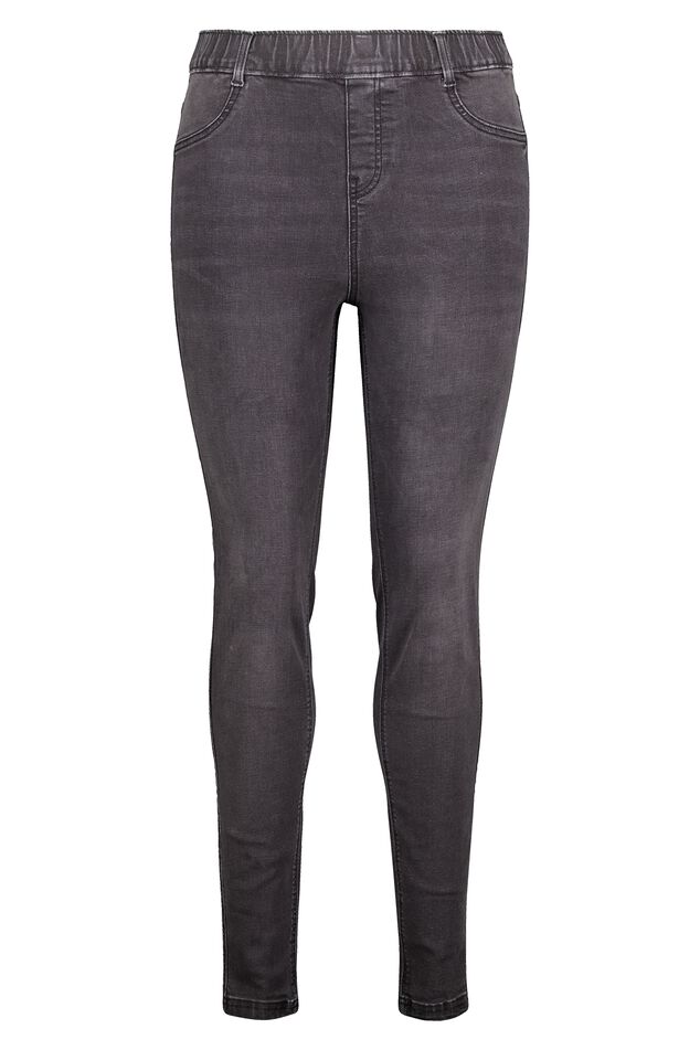 Tregging met denim look image number 1