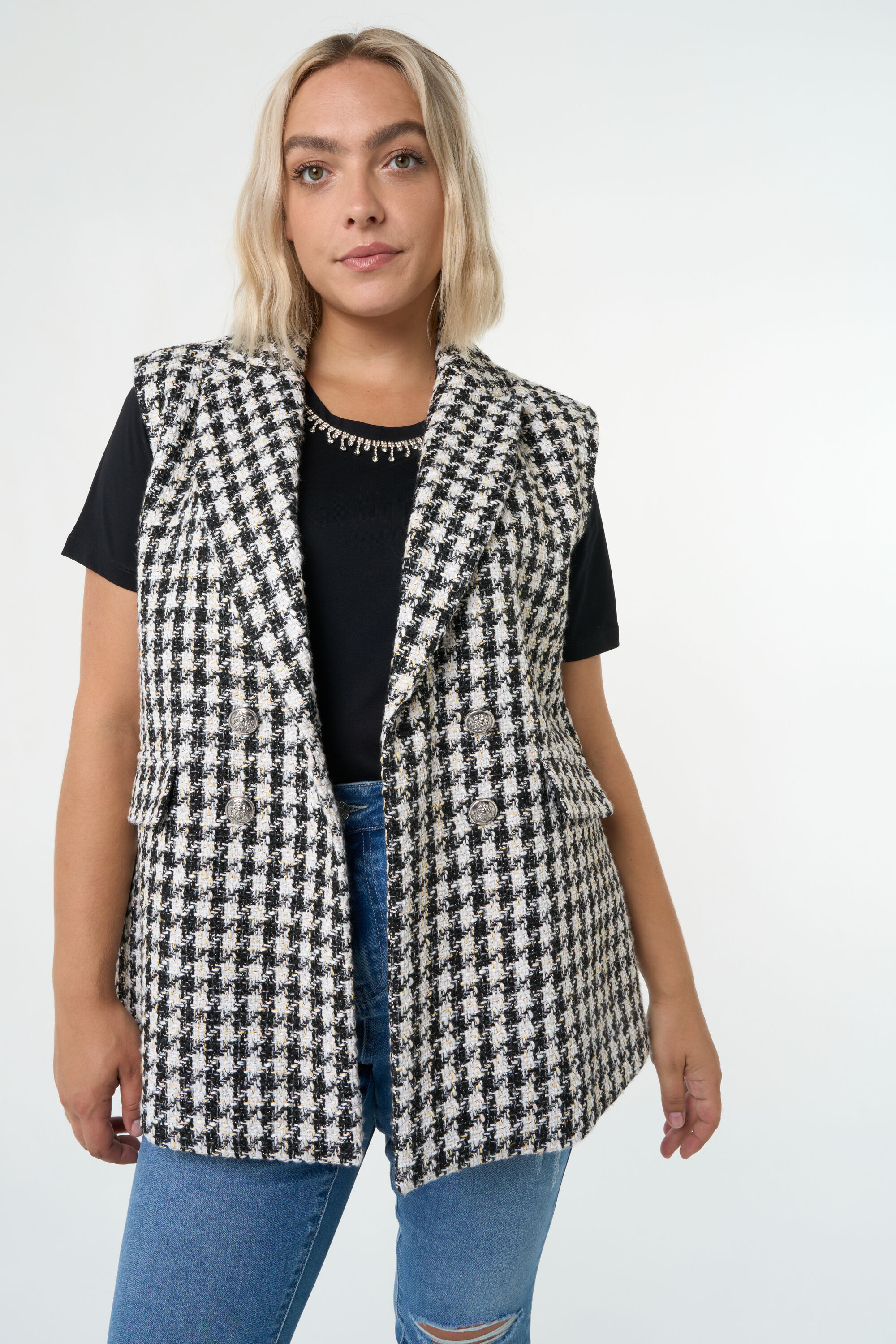 Tweed gilet image number 7