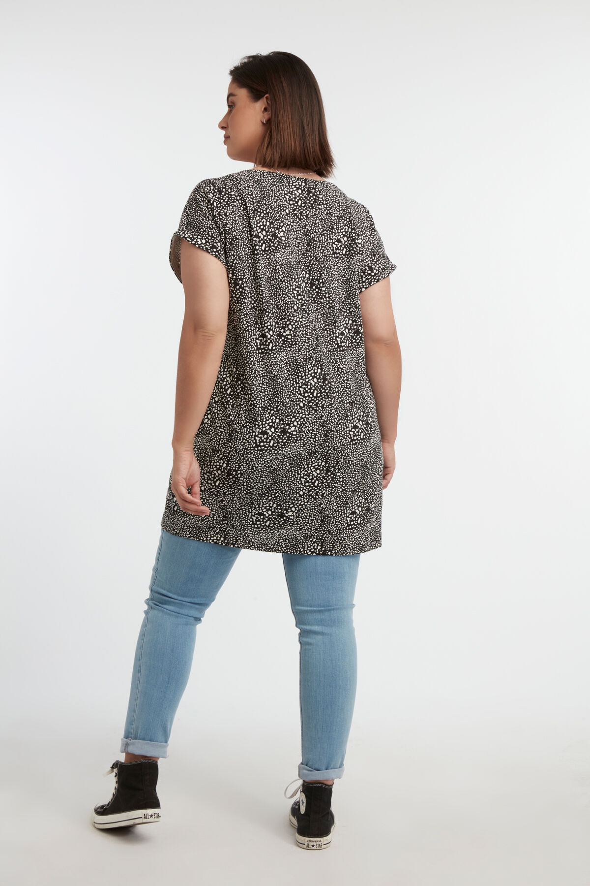 Lang T-shirt met print image number 4