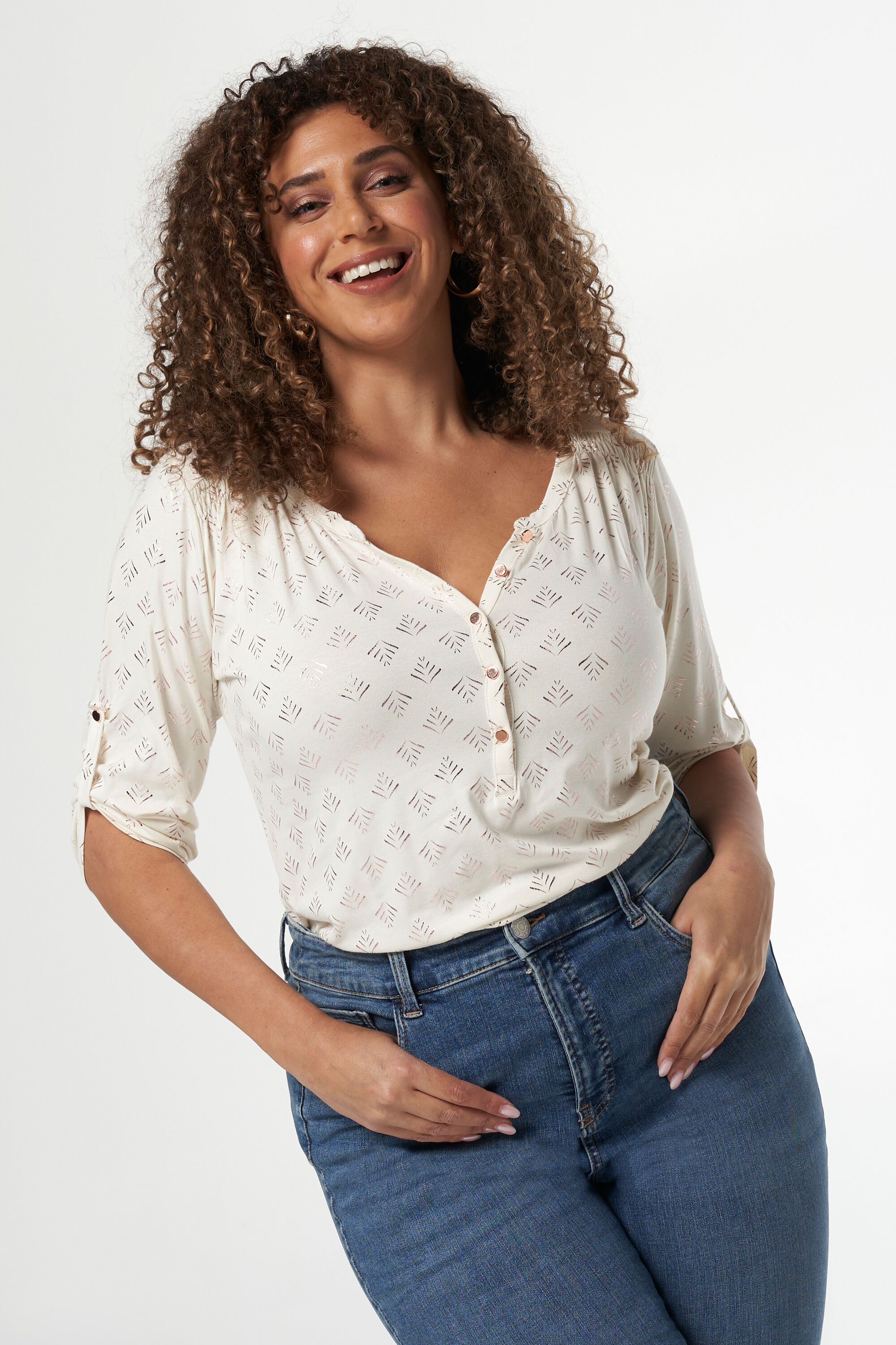 Top met knoopjes image number 0