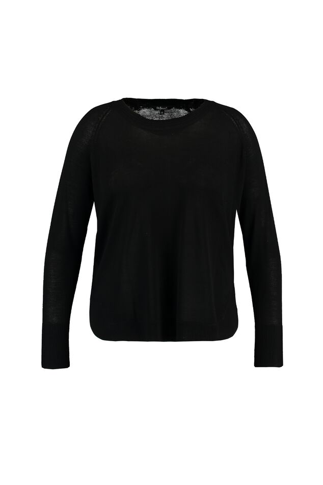 Dunne trui met ribpatroon image number 1